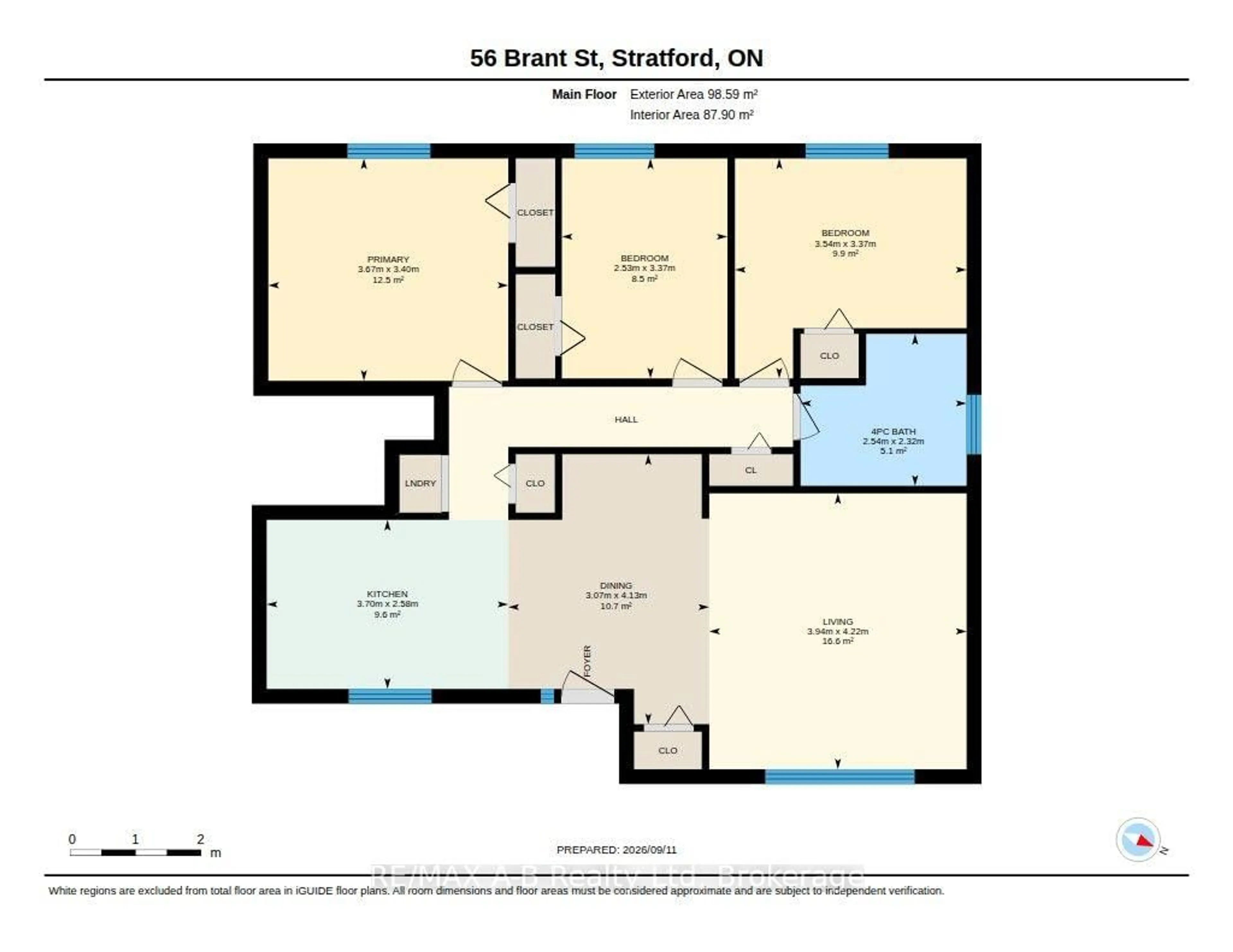 Floor plan for 56 Brant St, Stratford Ontario N5A 3X2