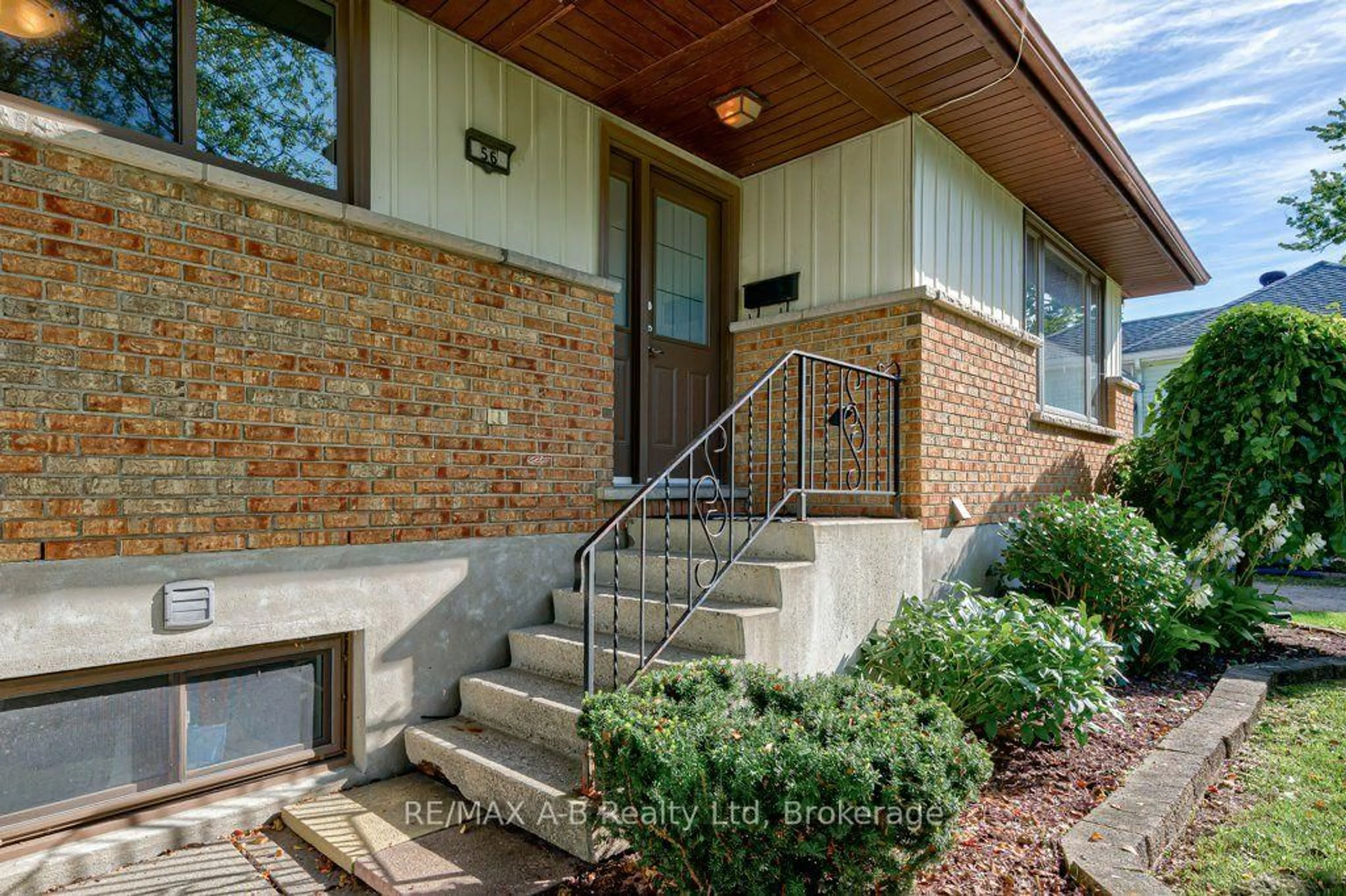 Home with brick exterior material, street for 56 Brant St, Stratford Ontario N5A 3X2