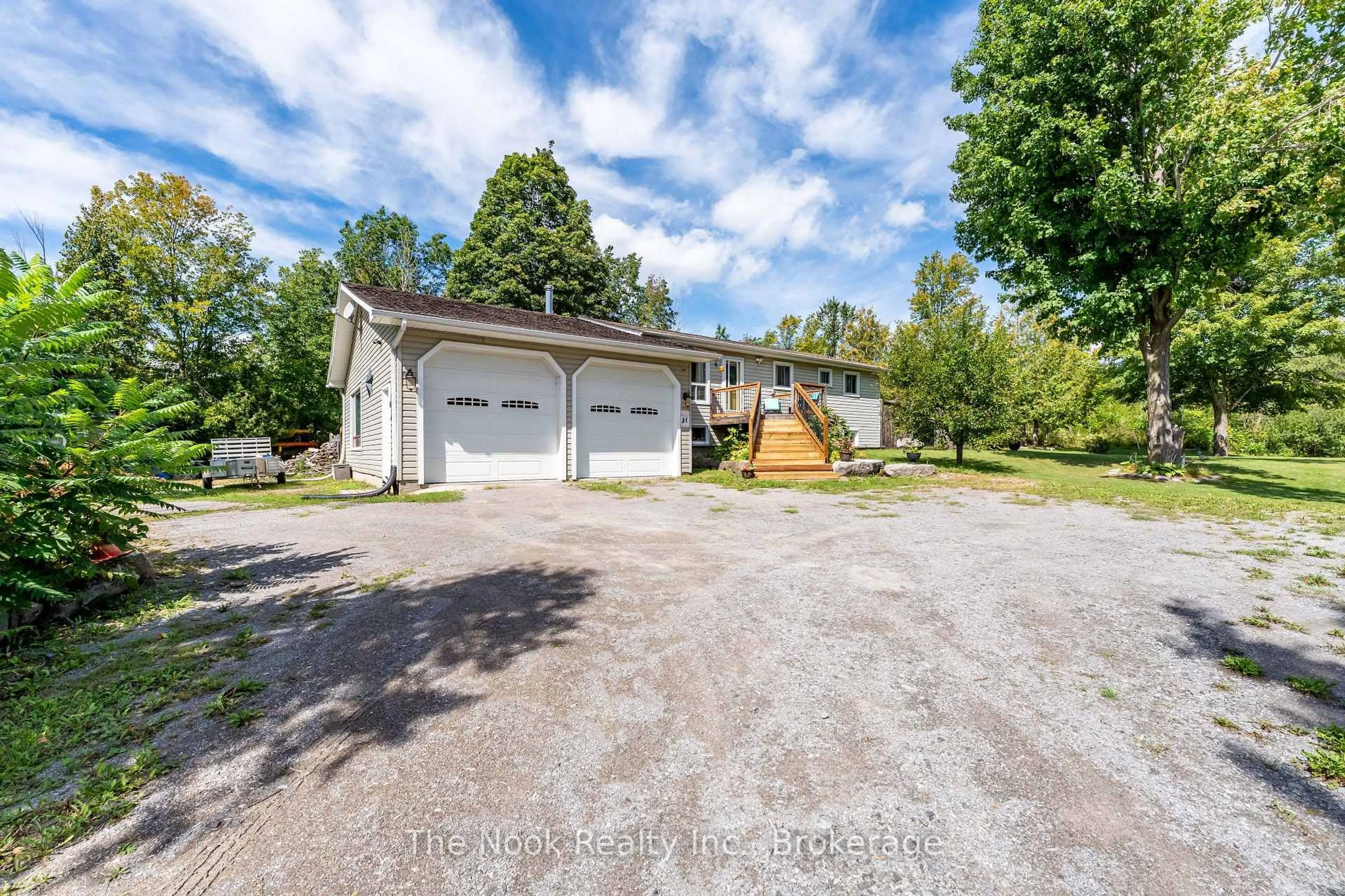 A pic from outside/outdoor area/front of a property/back of a property/a pic from drone, street for 6 Cedar Terr, Trent Lakes Ontario K0L 1J0