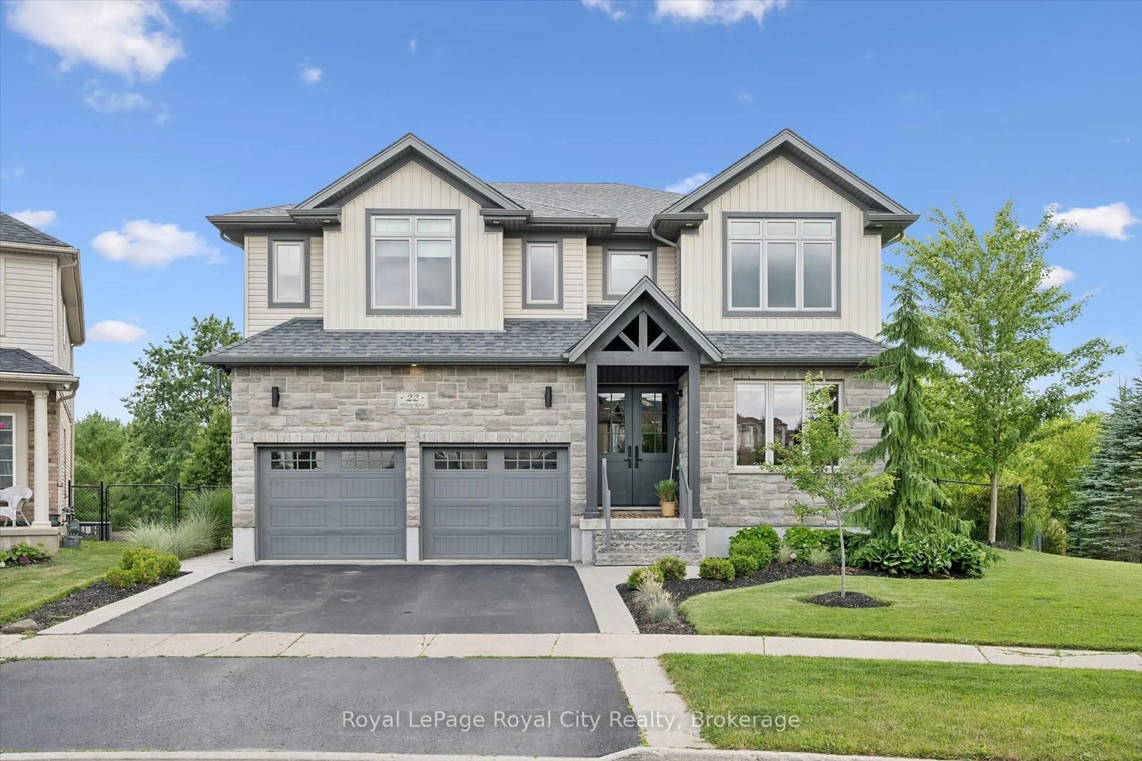 Home with brick exterior material, street for 22 Hilltop Rd, Guelph Ontario N1E 7L4