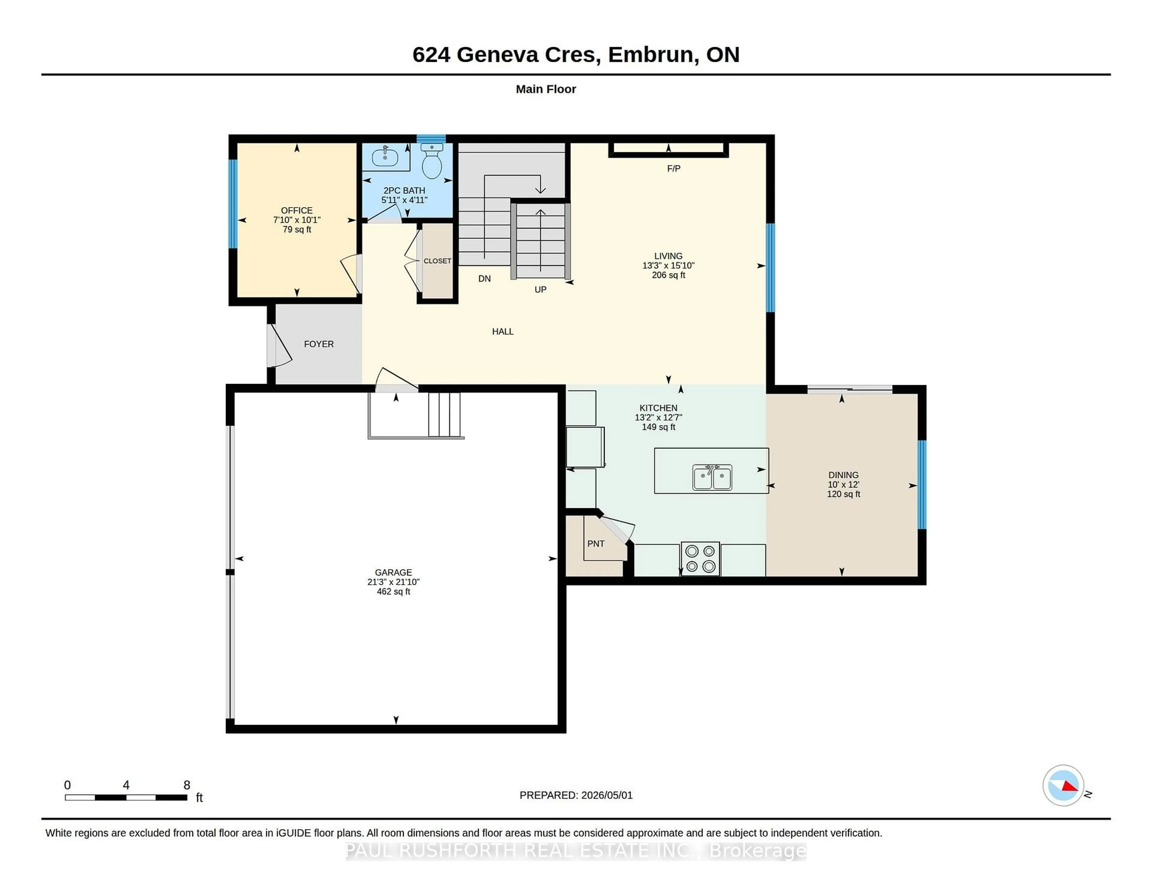 Floor plan for 624 Geneva Cres, Russell Ontario K0A 1W0