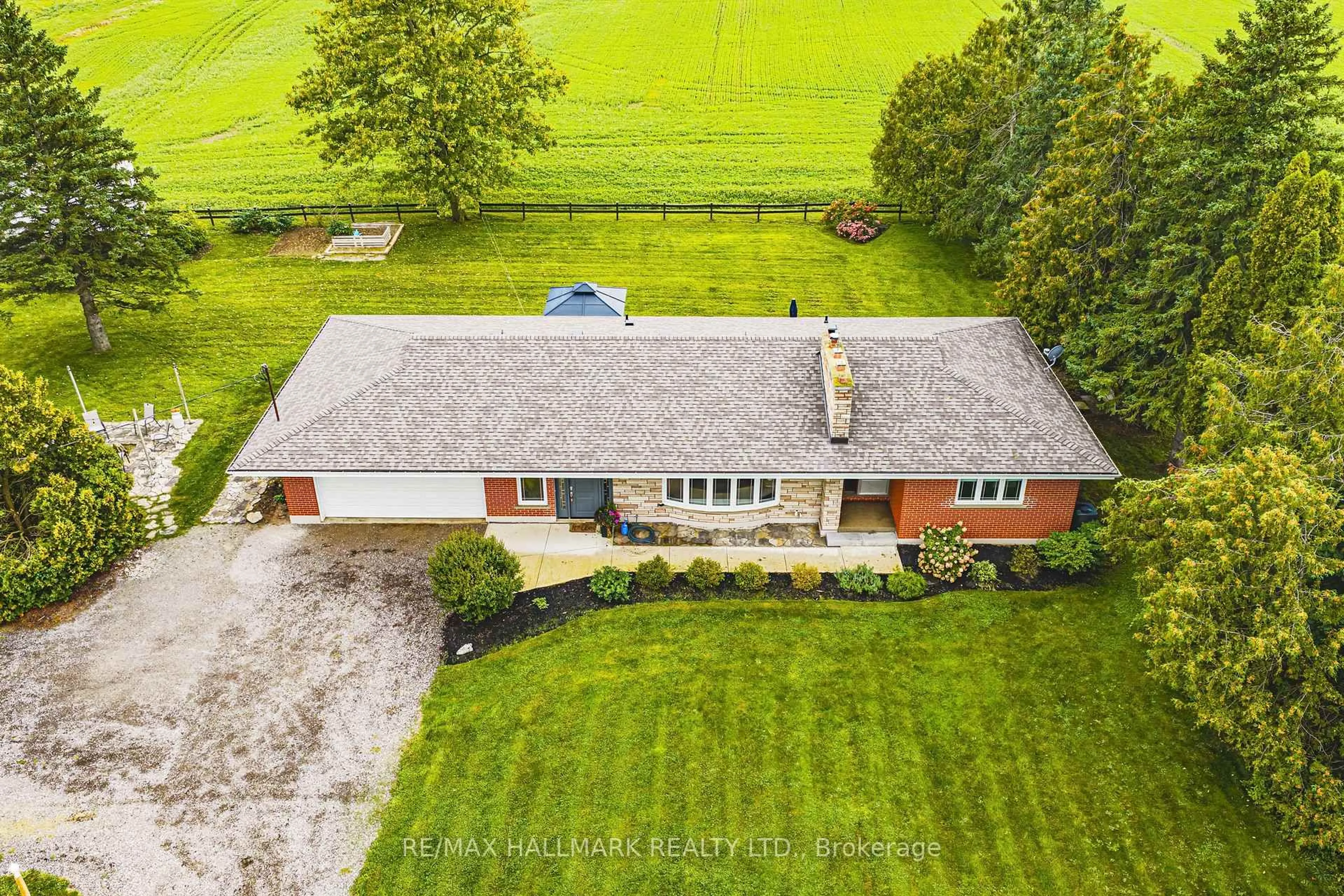 A pic from outside/outdoor area/front of a property/back of a property/a pic from drone, building for 83 Sour Springs Rd, Brantford Ontario N3T 5L6