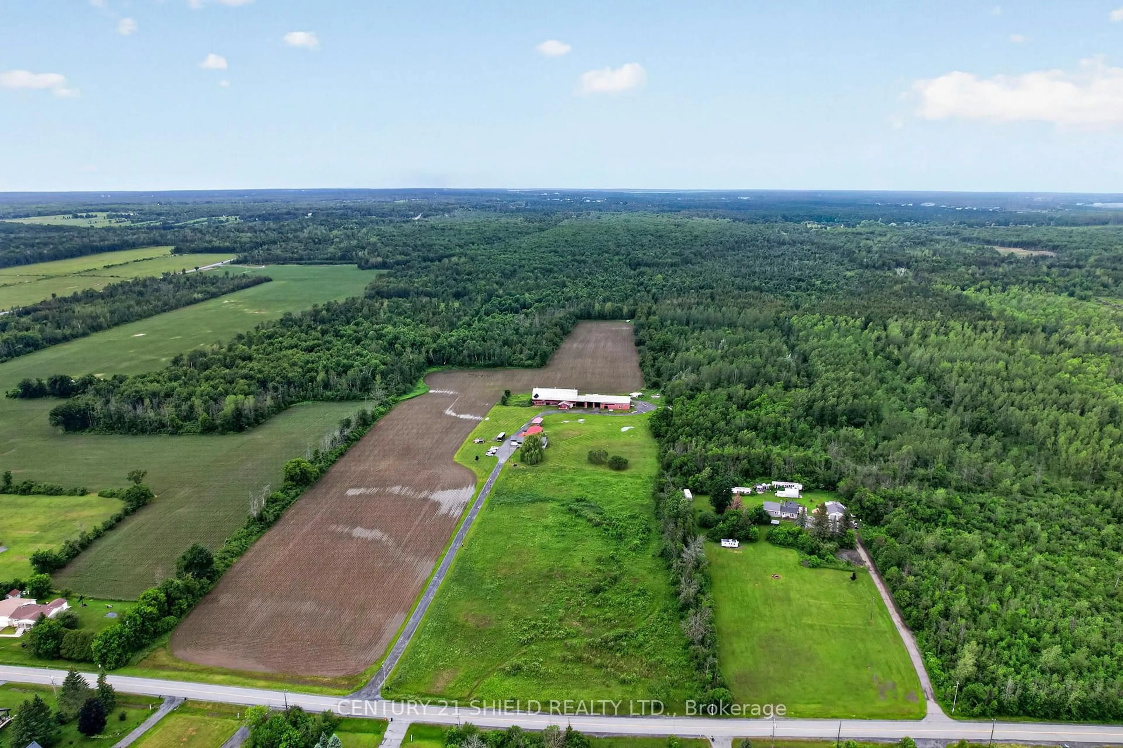 A pic from outside/outdoor area/front of a property/back of a property/a pic from drone, forest/trees view for 17441 Mcphail Rd, South Stormont Ontario K0C 2A0