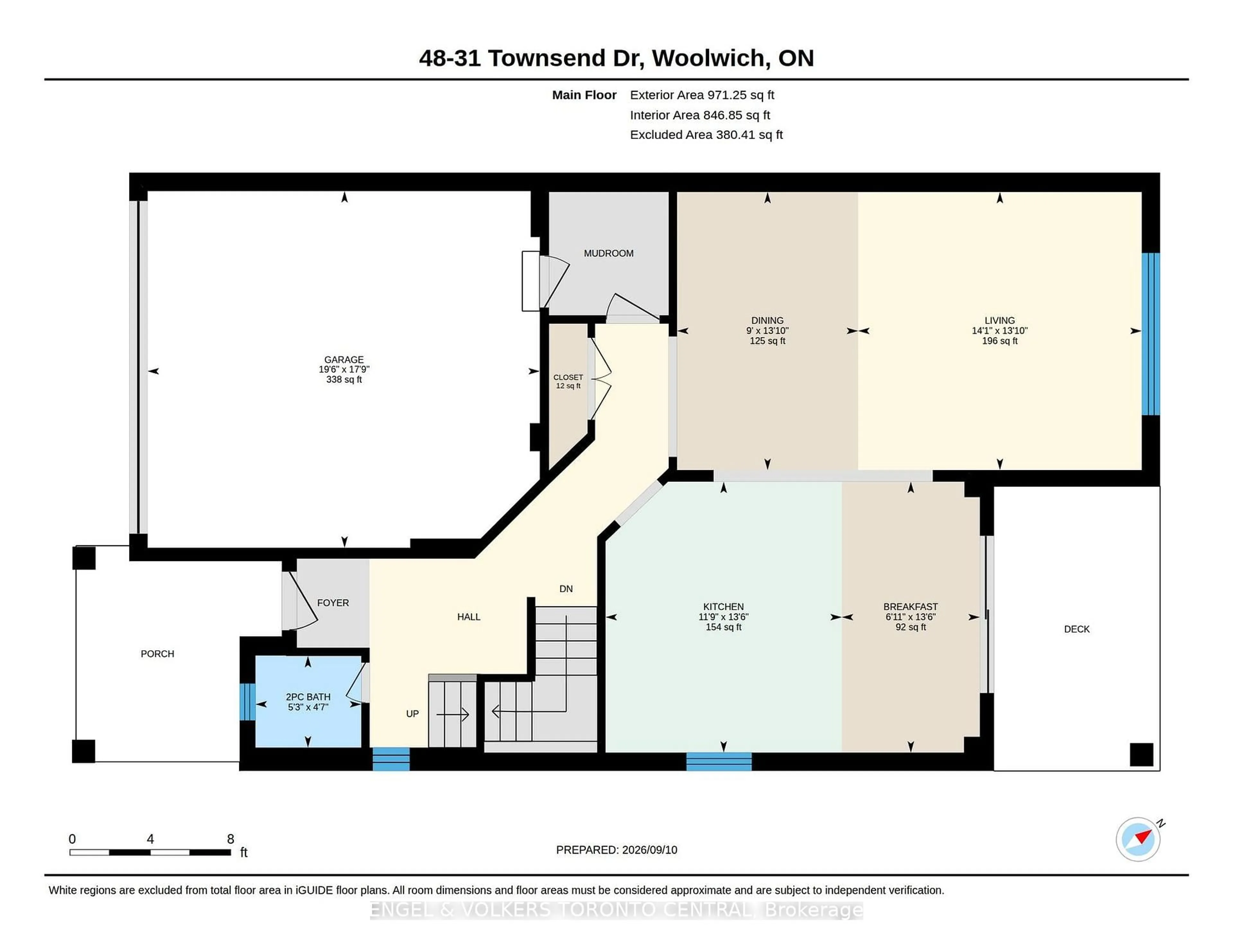 Floor plan for 31 Townsend Dr #64, Woolwich Ontario N0B 1M0