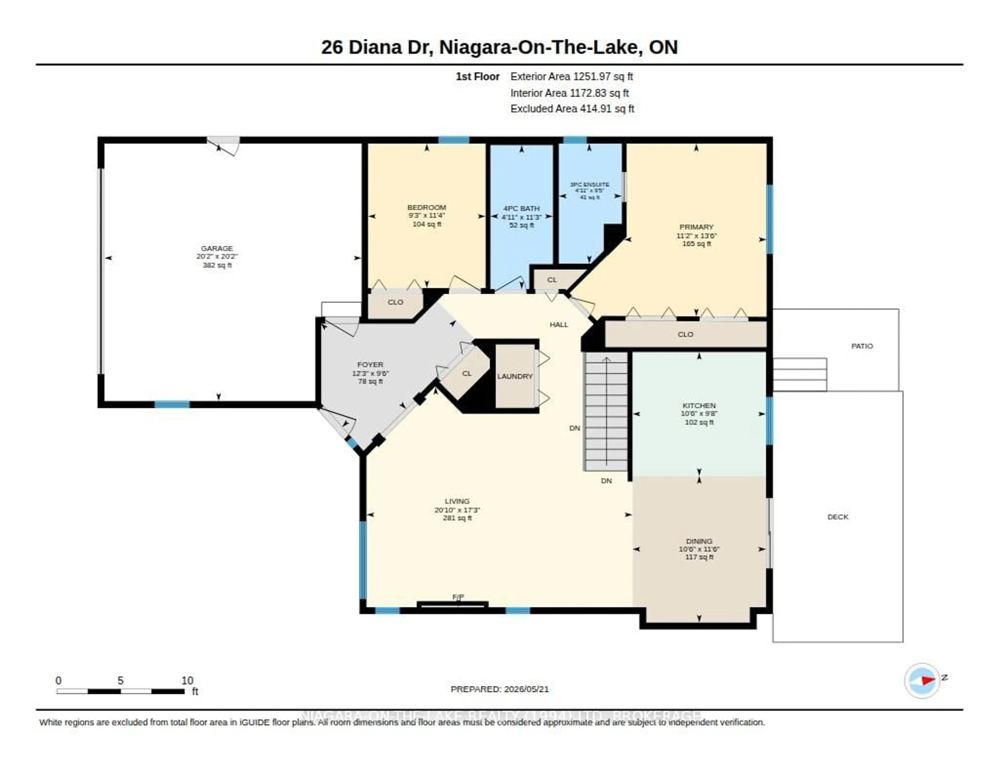 Floor plan for 26 Diana Dr, Niagara-on-the-Lake Ontario L0S 1T0