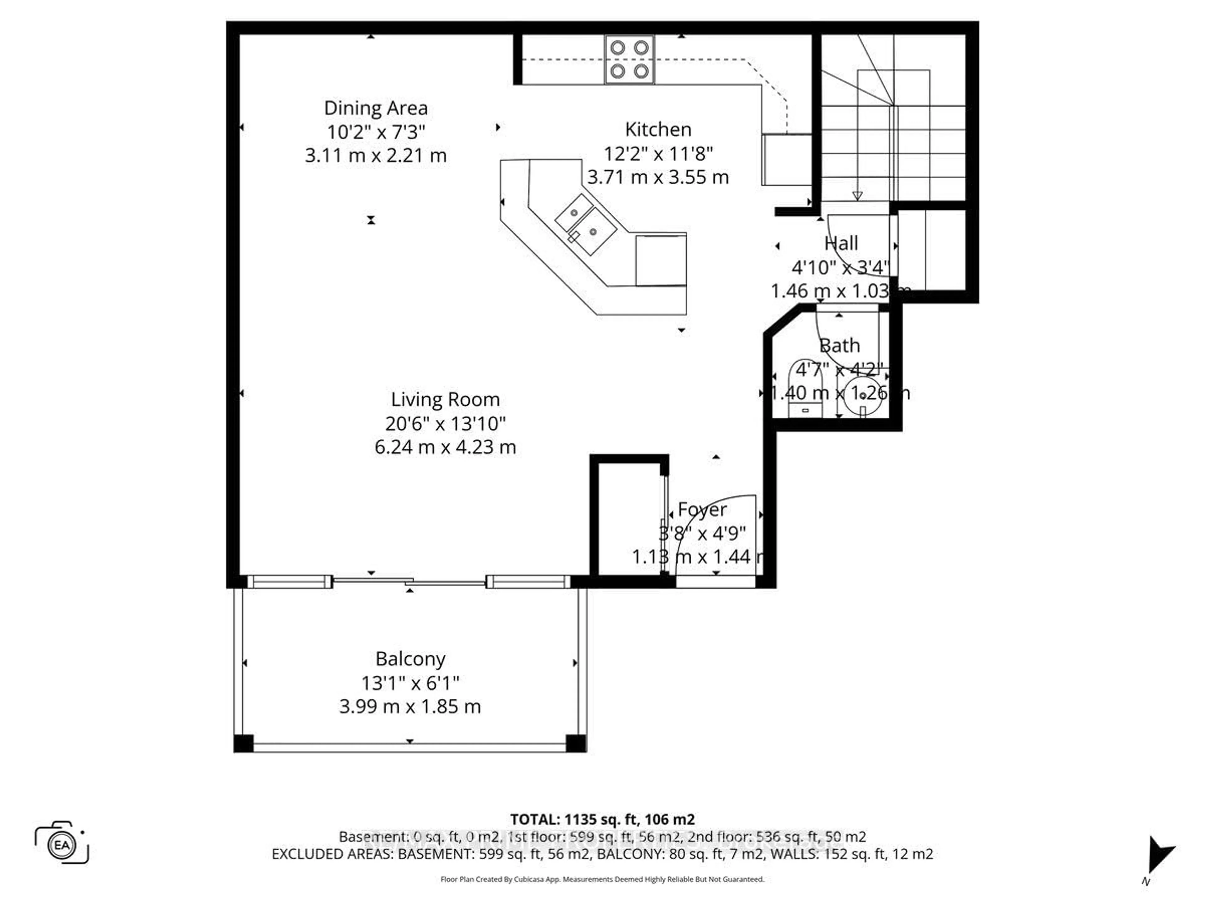 Floor plan for 3265 St Joseph Blvd #117, Ottawa Ontario K1E 3Y2