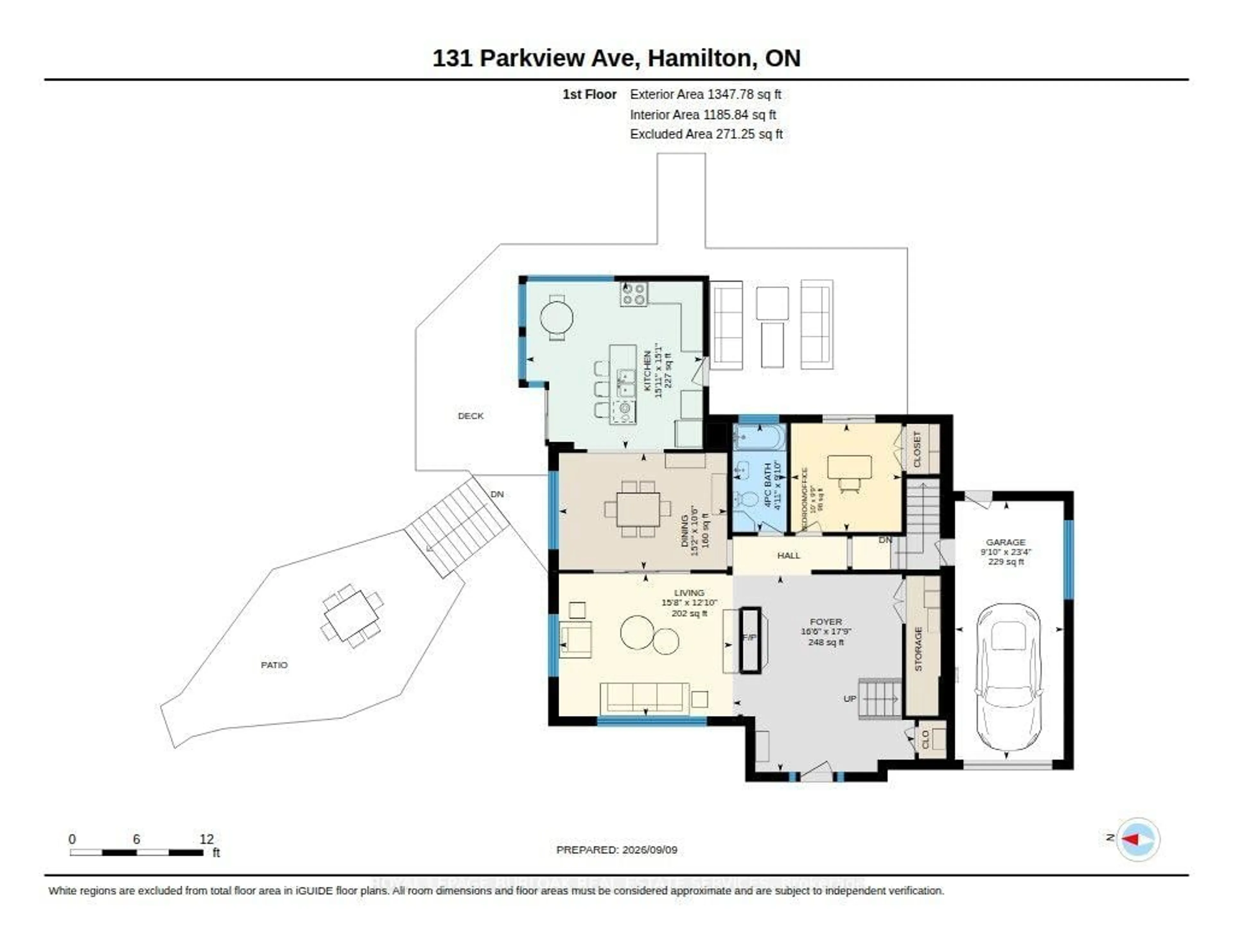 Floor plan for 131 Parkview Ave, Hamilton Ontario L9H 5X8
