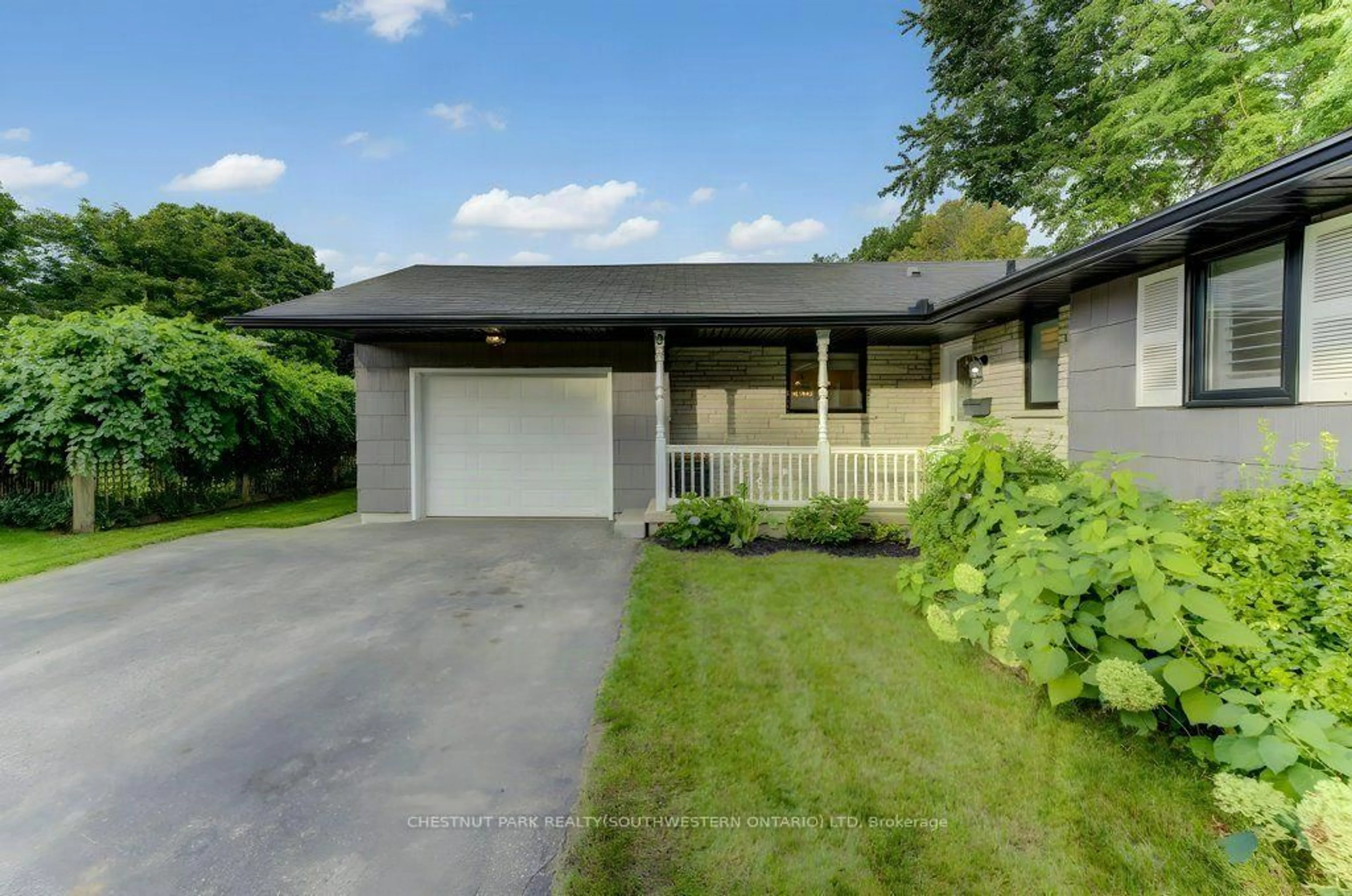 Home with vinyl exterior material, street for 3 BLUE HERON Crt, Woolwich Ontario N3B 1S6
