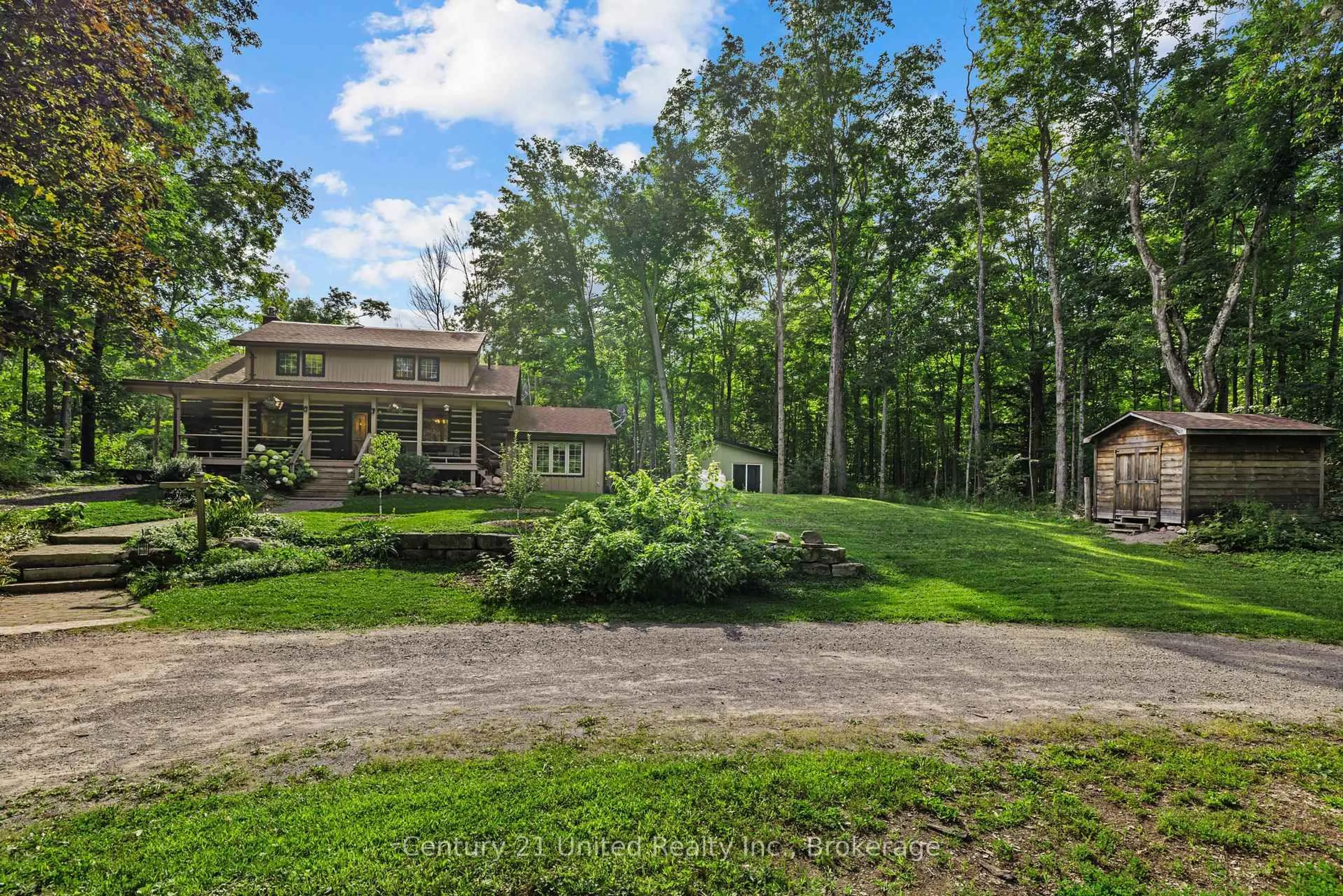 A pic from outside/outdoor area/front of a property/back of a property/a pic from drone, unknown for 1766 English Line, Douro-Dummer Ontario K0L 3A0