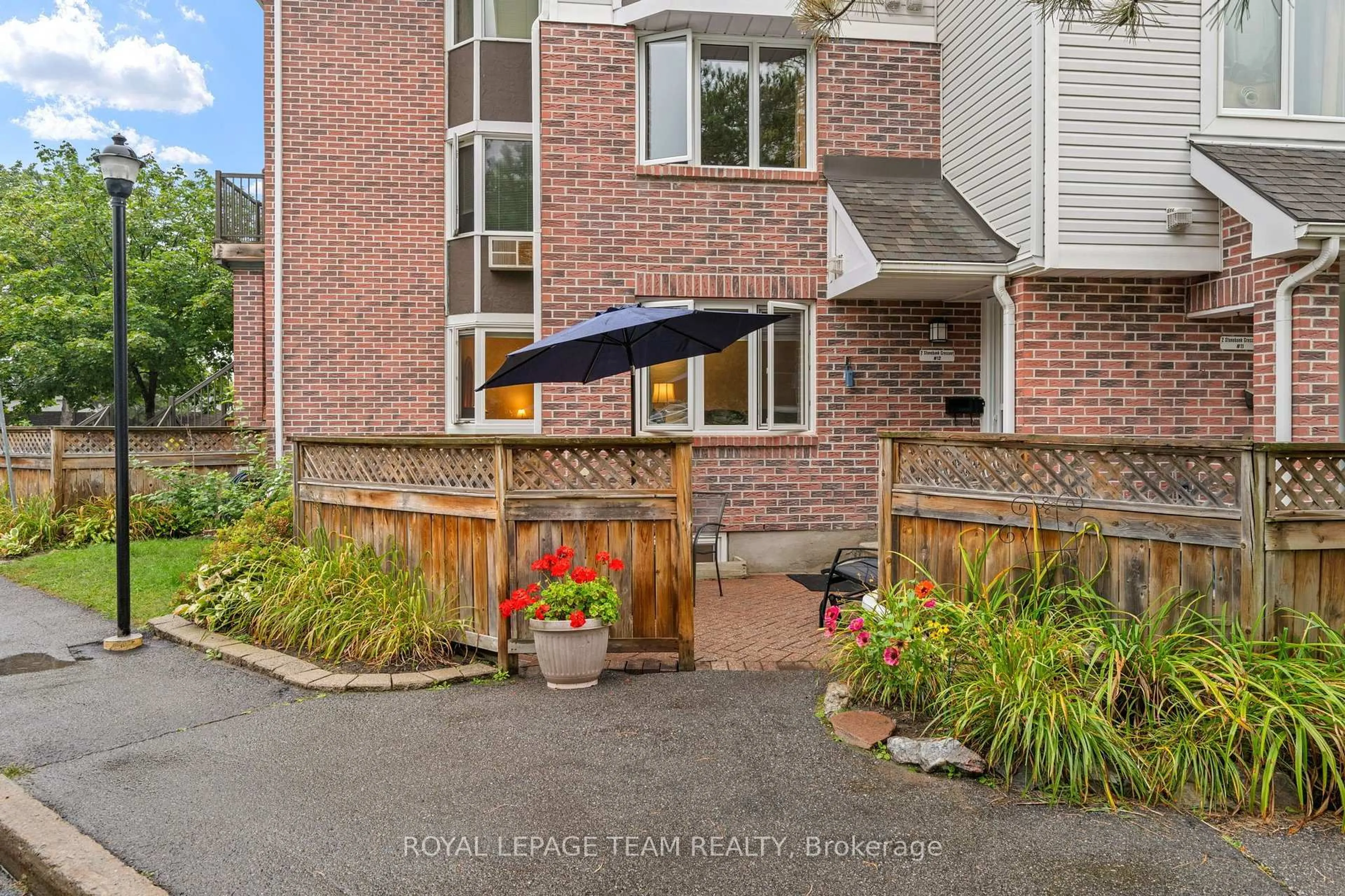 Patio, street for 12-2 Stonebank Cres #12, Ottawa Ontario K2H 9M4