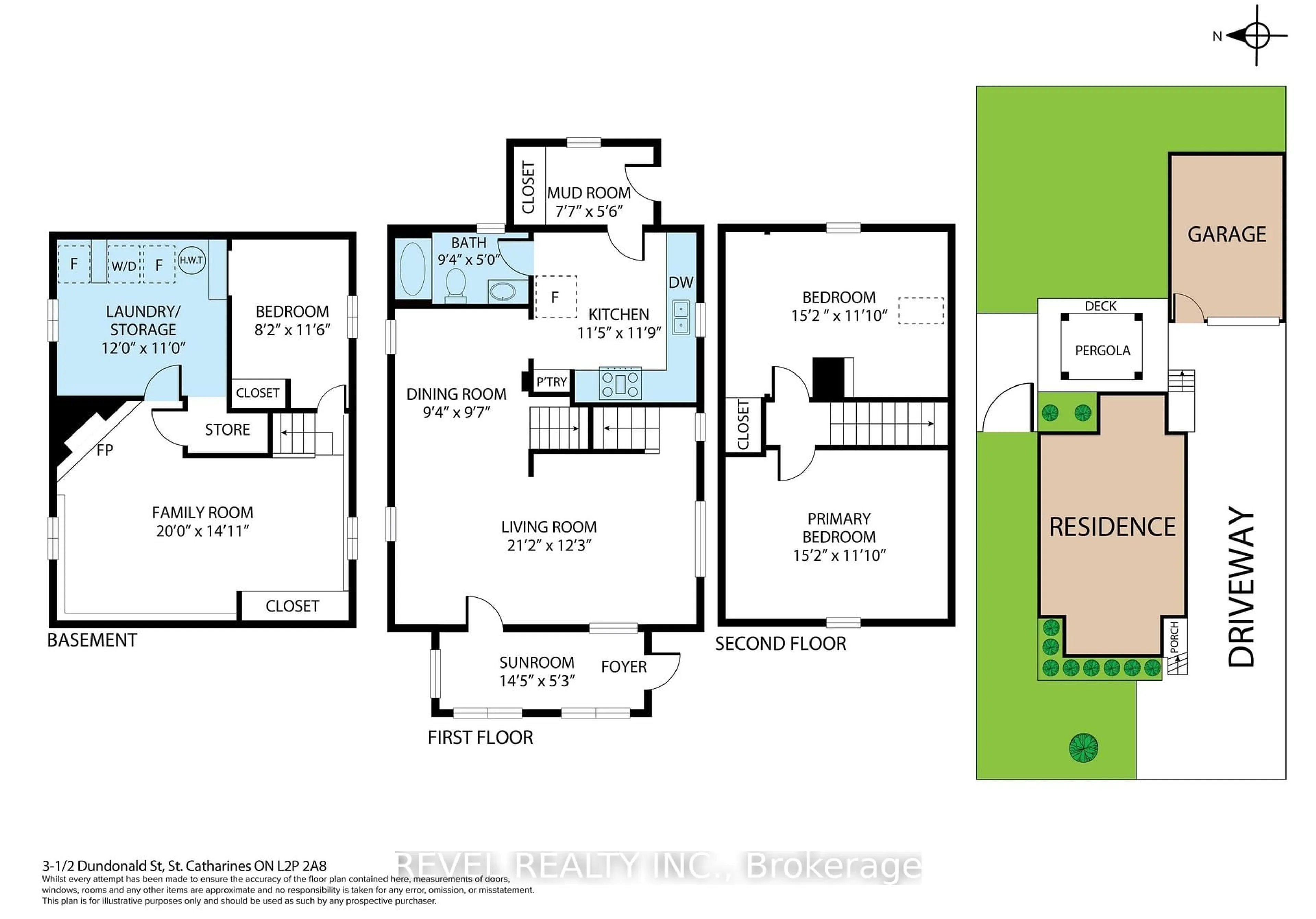 Floor plan for 3 1/2 Dundonald St, St. Catharines Ontario L2P 2A8