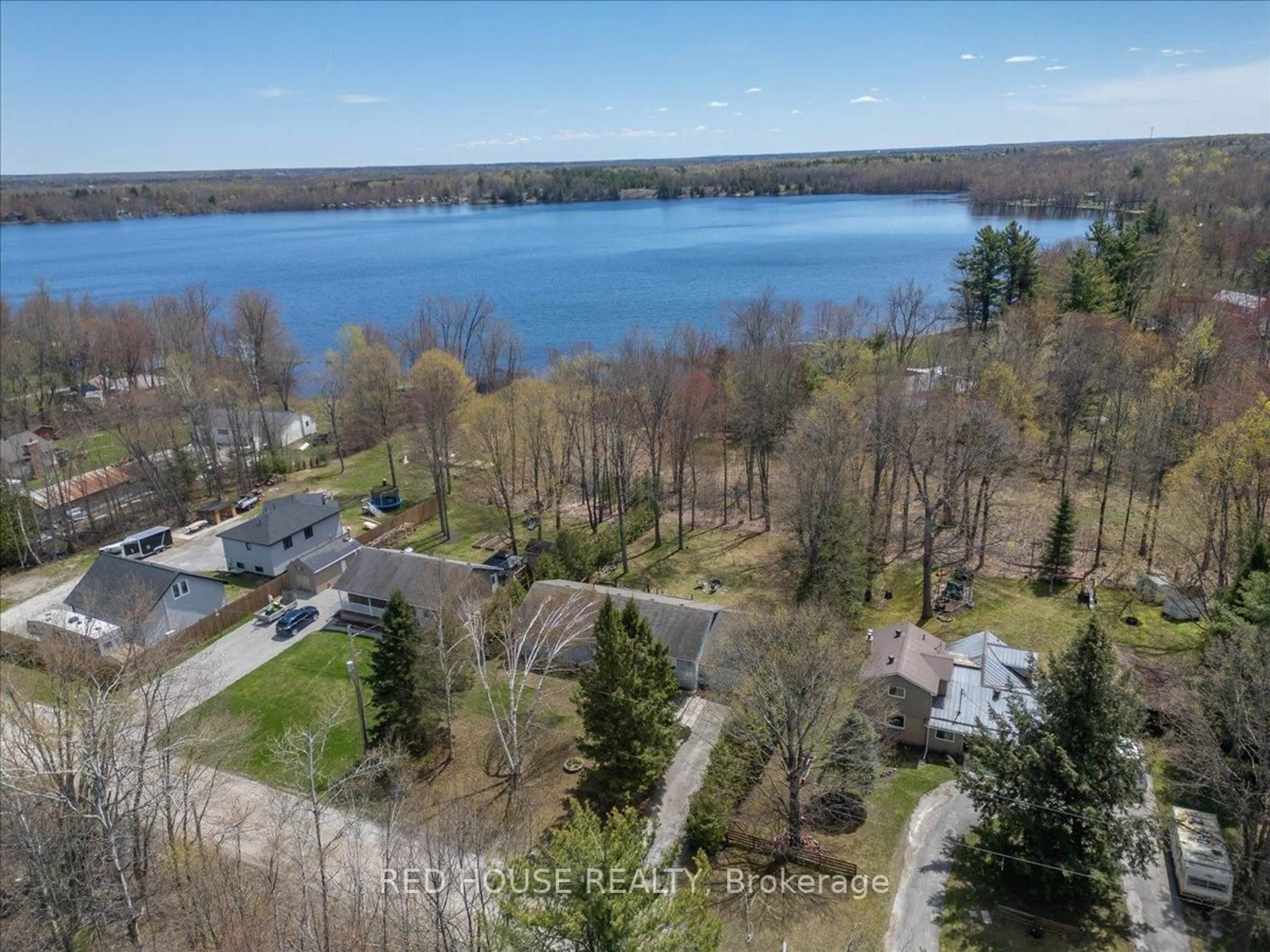 A pic from outside/outdoor area/front of a property/back of a property/a pic from drone, water/lake/river/ocean view for 32 Mcleish Dr, Kawartha Lakes Ontario L0K 1W0