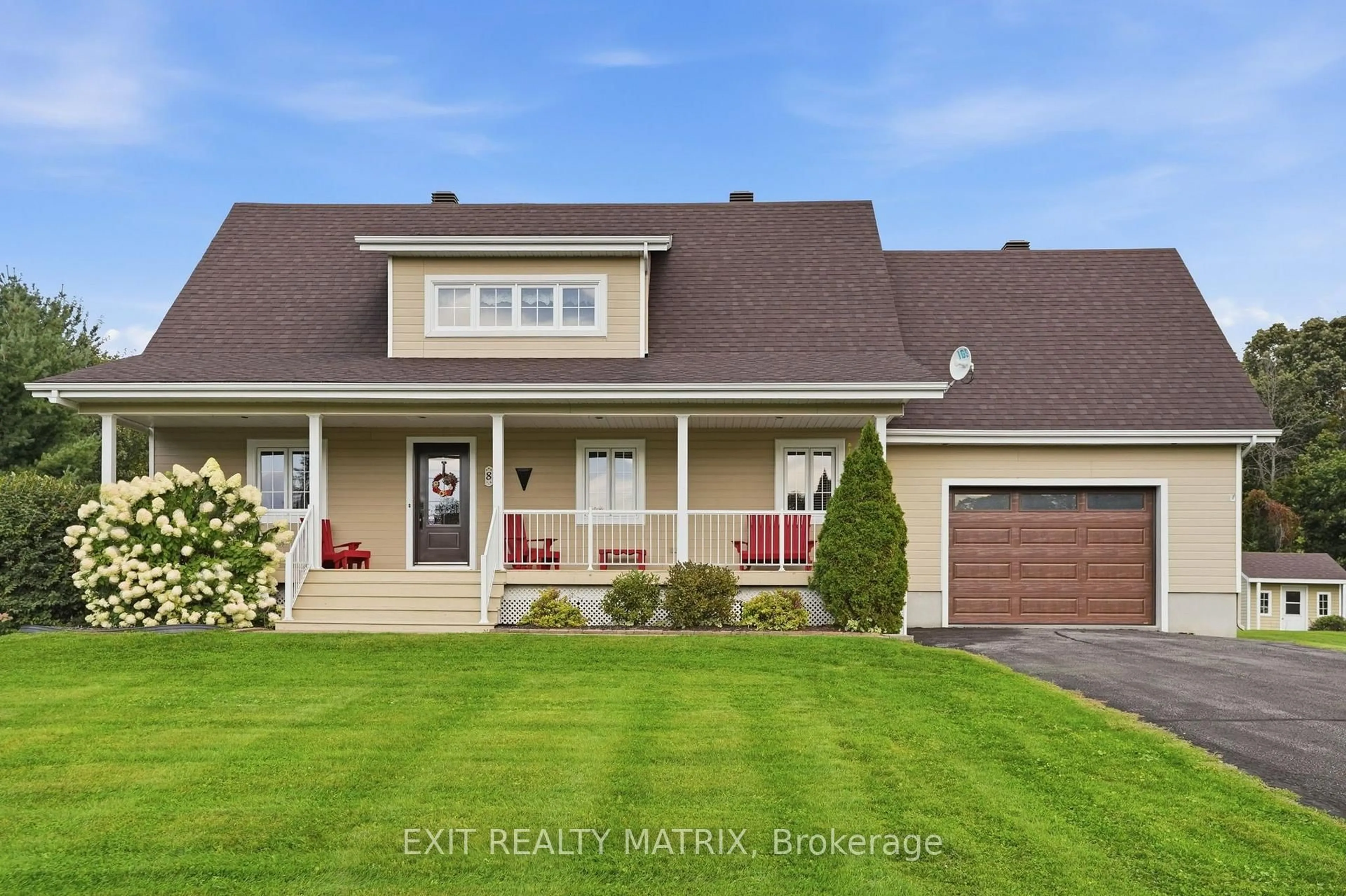 Home with vinyl exterior material, street for 8 Ravary St, Champlain Ontario K0B 1K0