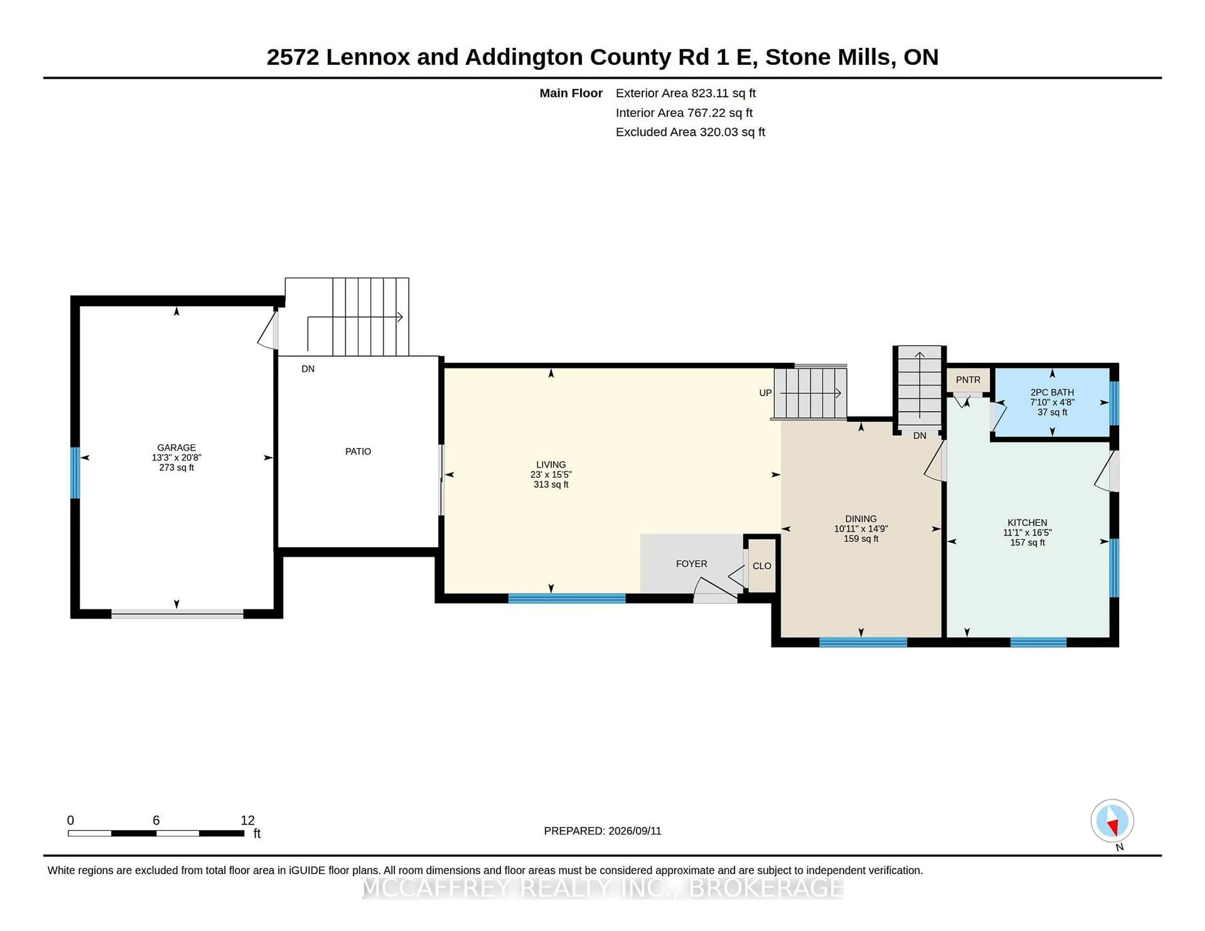 Floor plan for 2572 County Rd 1, Plantagenet Ontario K7R 3L2