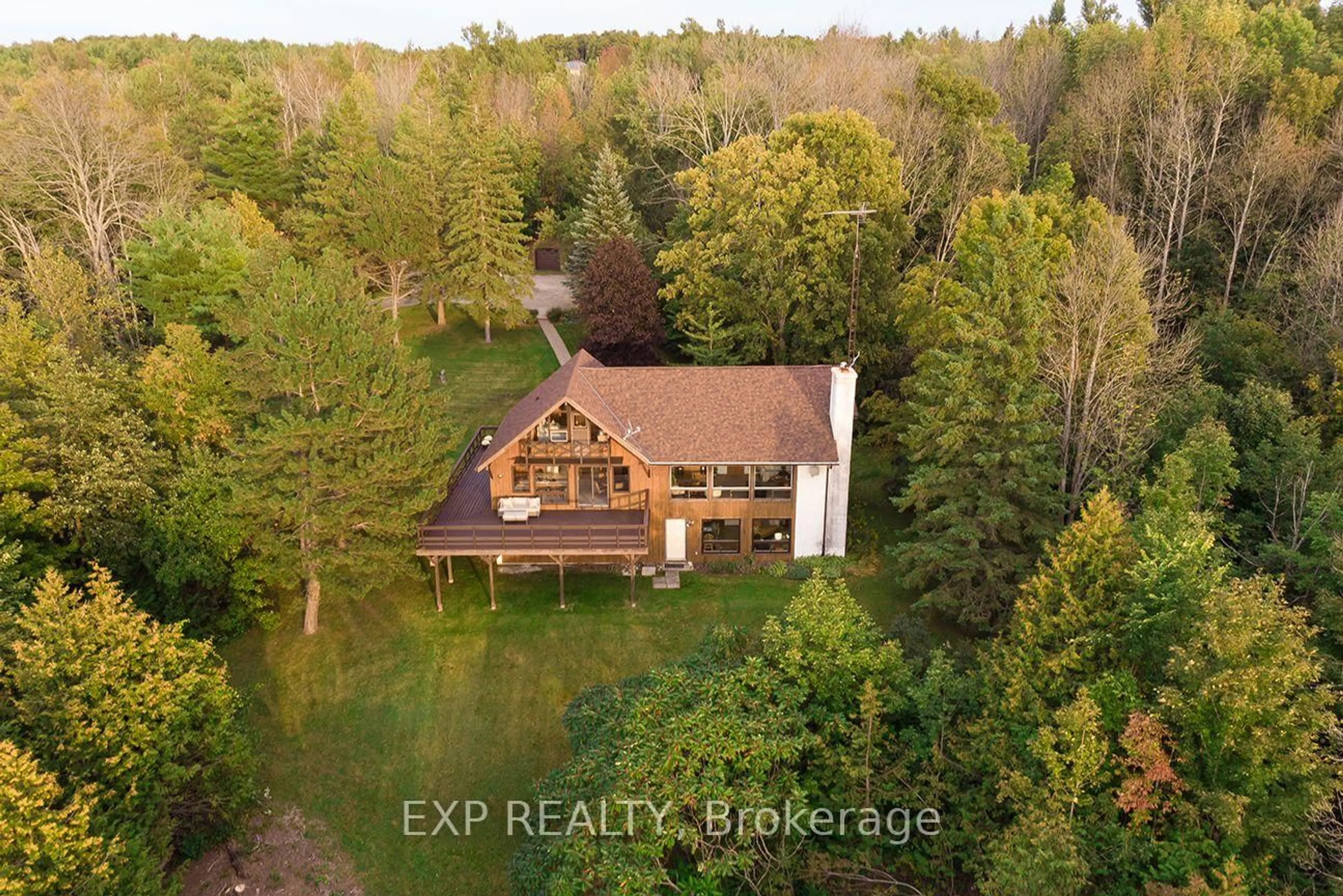 A pic from outside/outdoor area/front of a property/back of a property/a pic from drone, water/lake/river/ocean view for 637166 Prince Of Wales Rd, Mulmur Ontario L0N 1S7