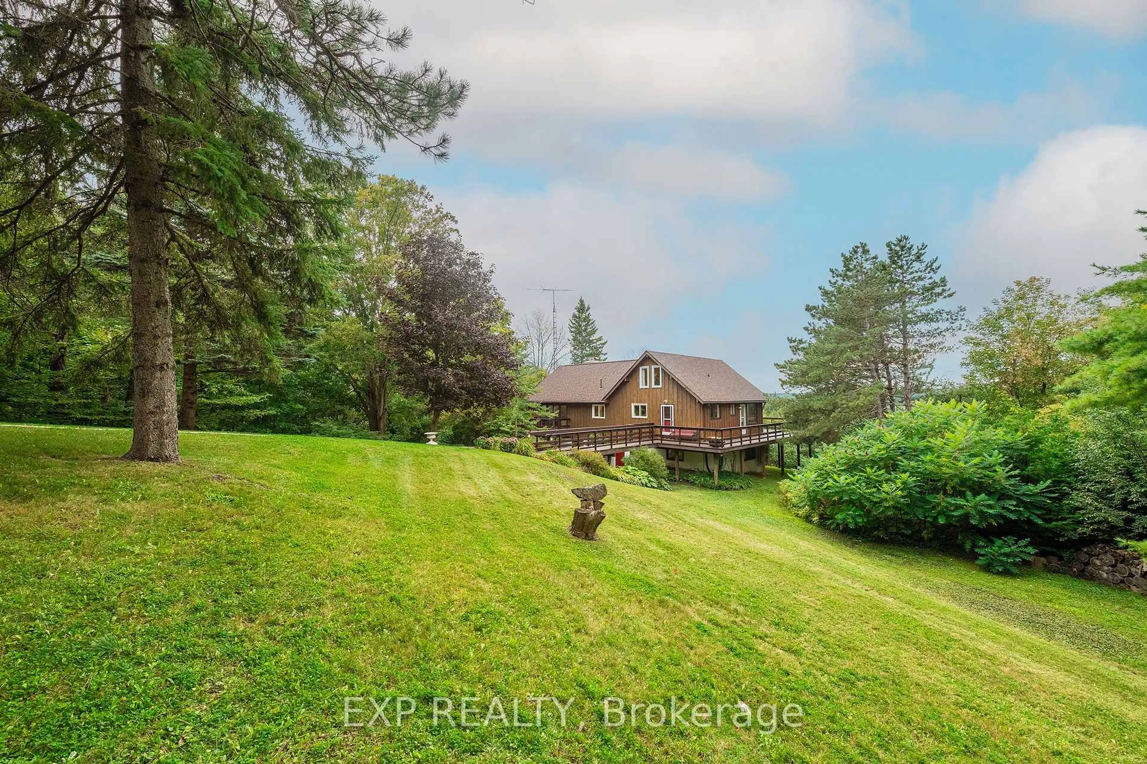 A pic from outside/outdoor area/front of a property/back of a property/a pic from drone, water/lake/river/ocean view for 637166 Prince Of Wales Rd, Mulmur Ontario L0N 1S7