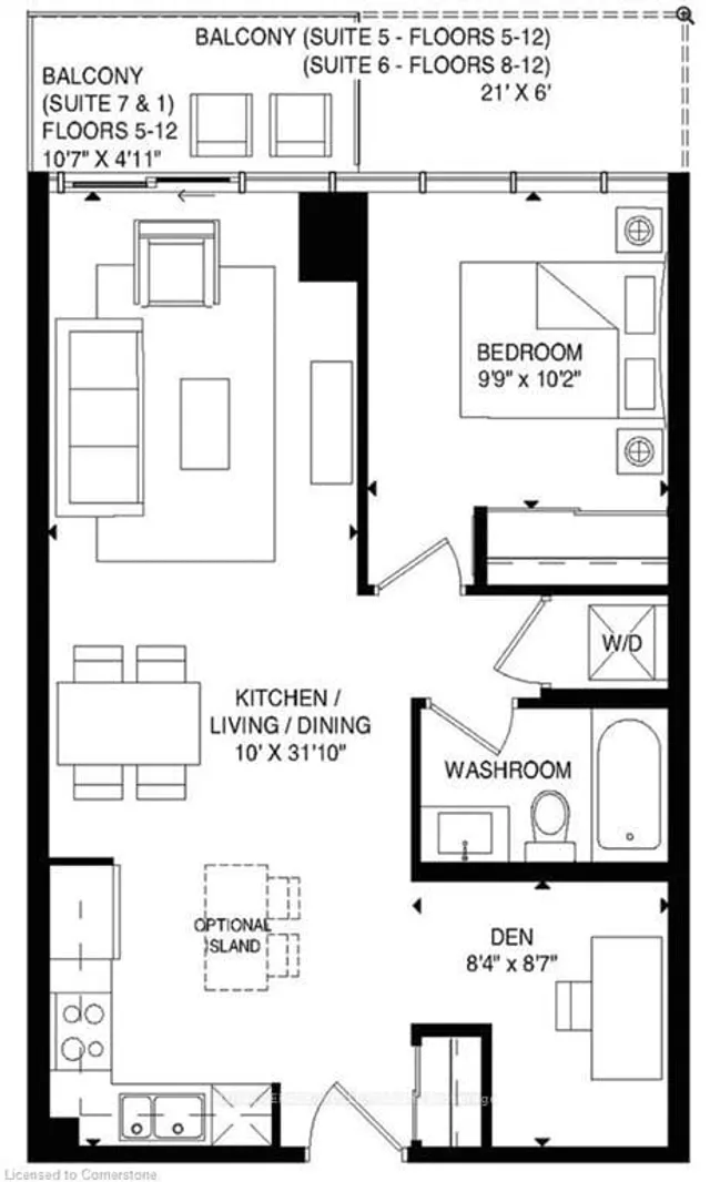 128 King St #1205, Waterloo 2