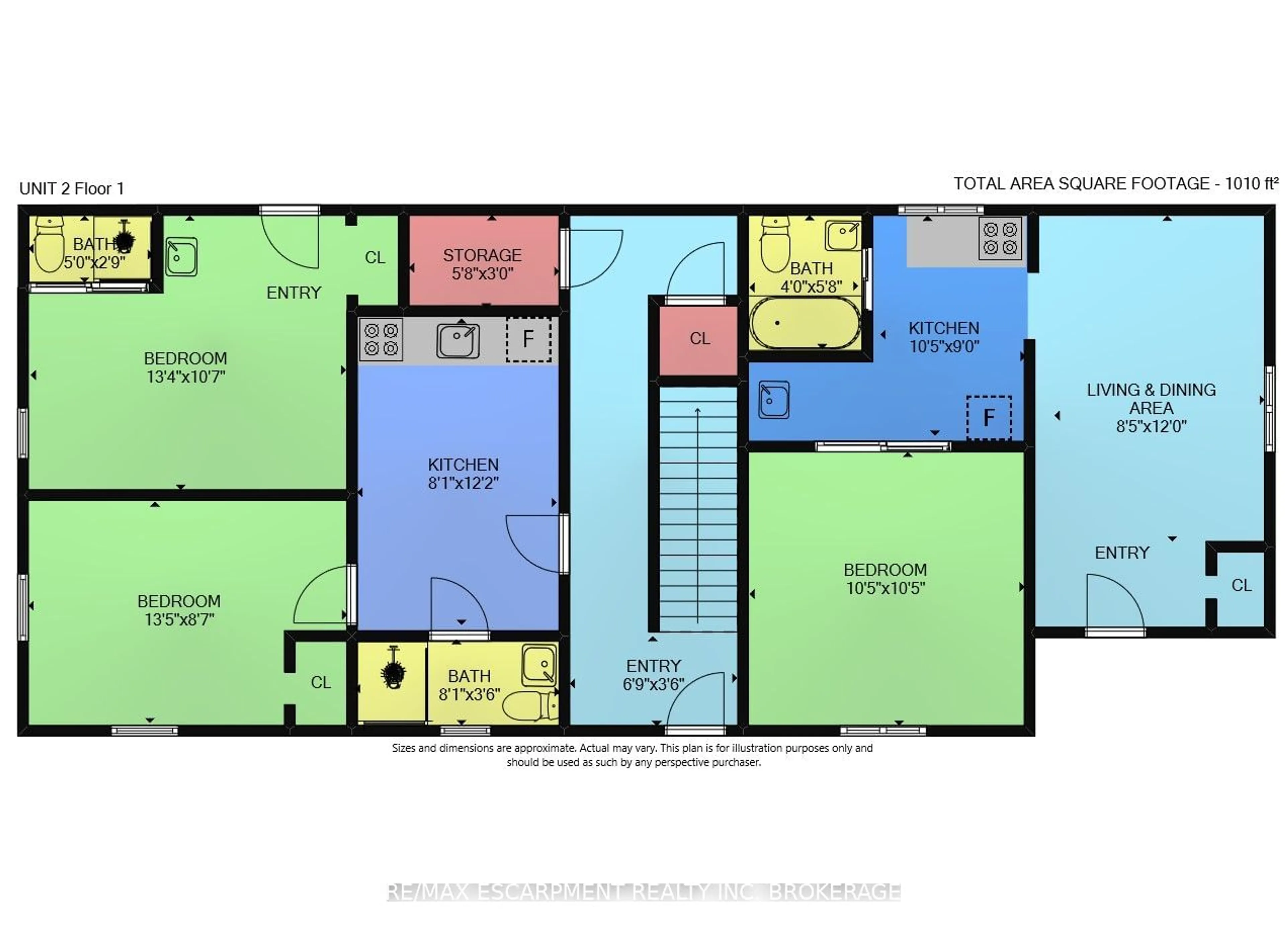 Floor plan for 1363 1367 Cannon St, Hamilton Ontario L8H 1W2