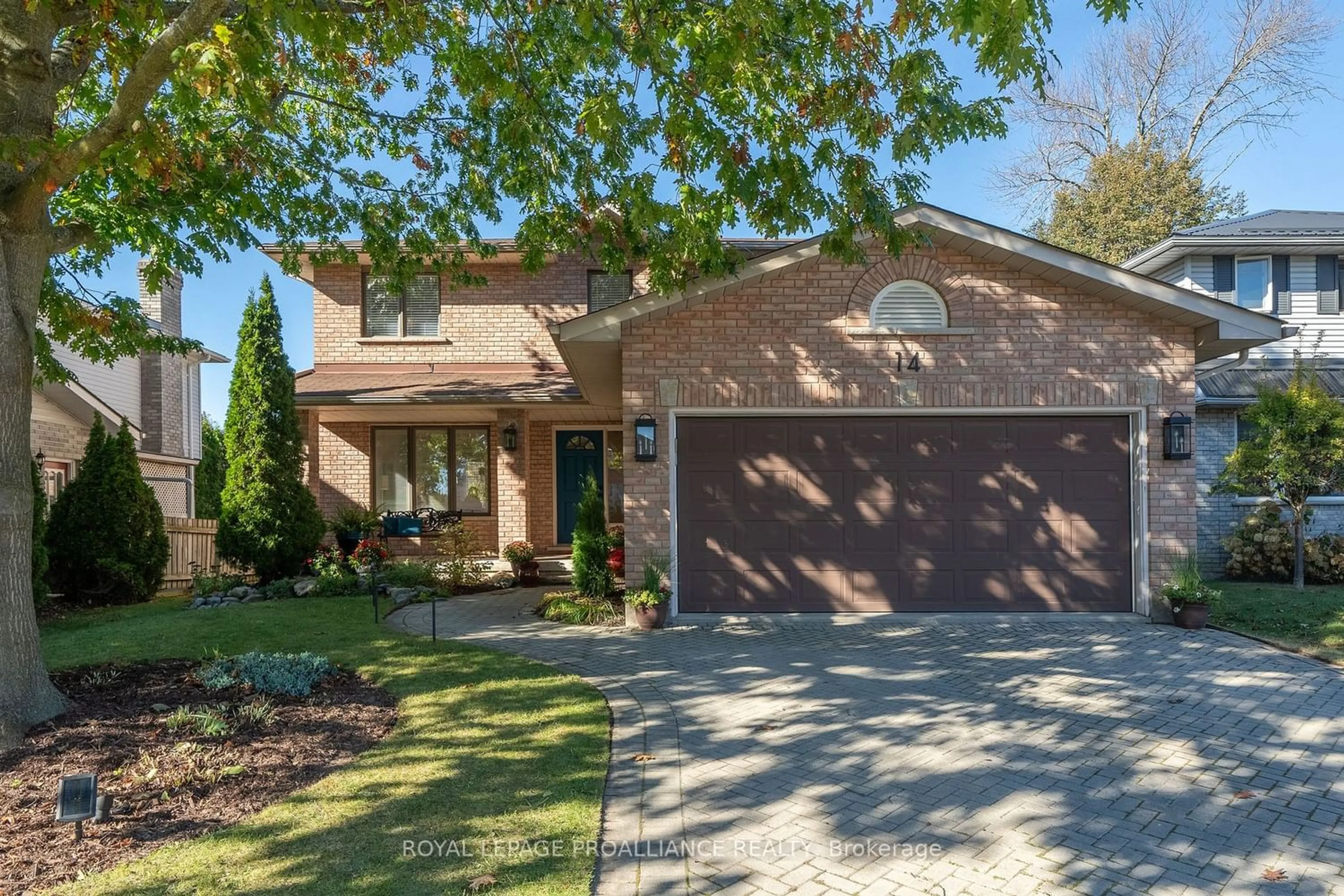 Home with brick exterior material for 14 Forchuk Cres, Quinte West Ontario K8V 6N1