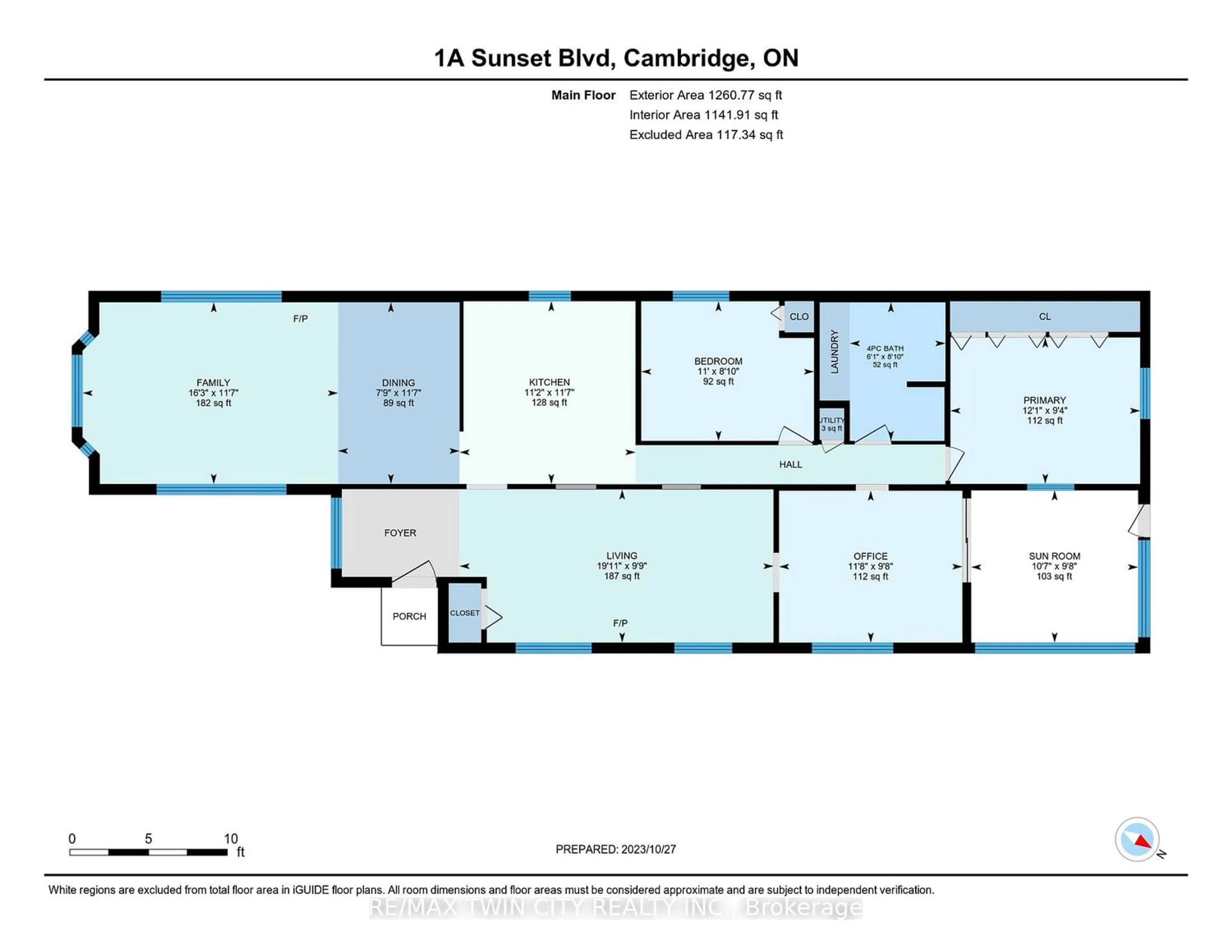 Floor plan for 1429 Sheffield Rd #1A, Hamilton Ontario N1R 8B2