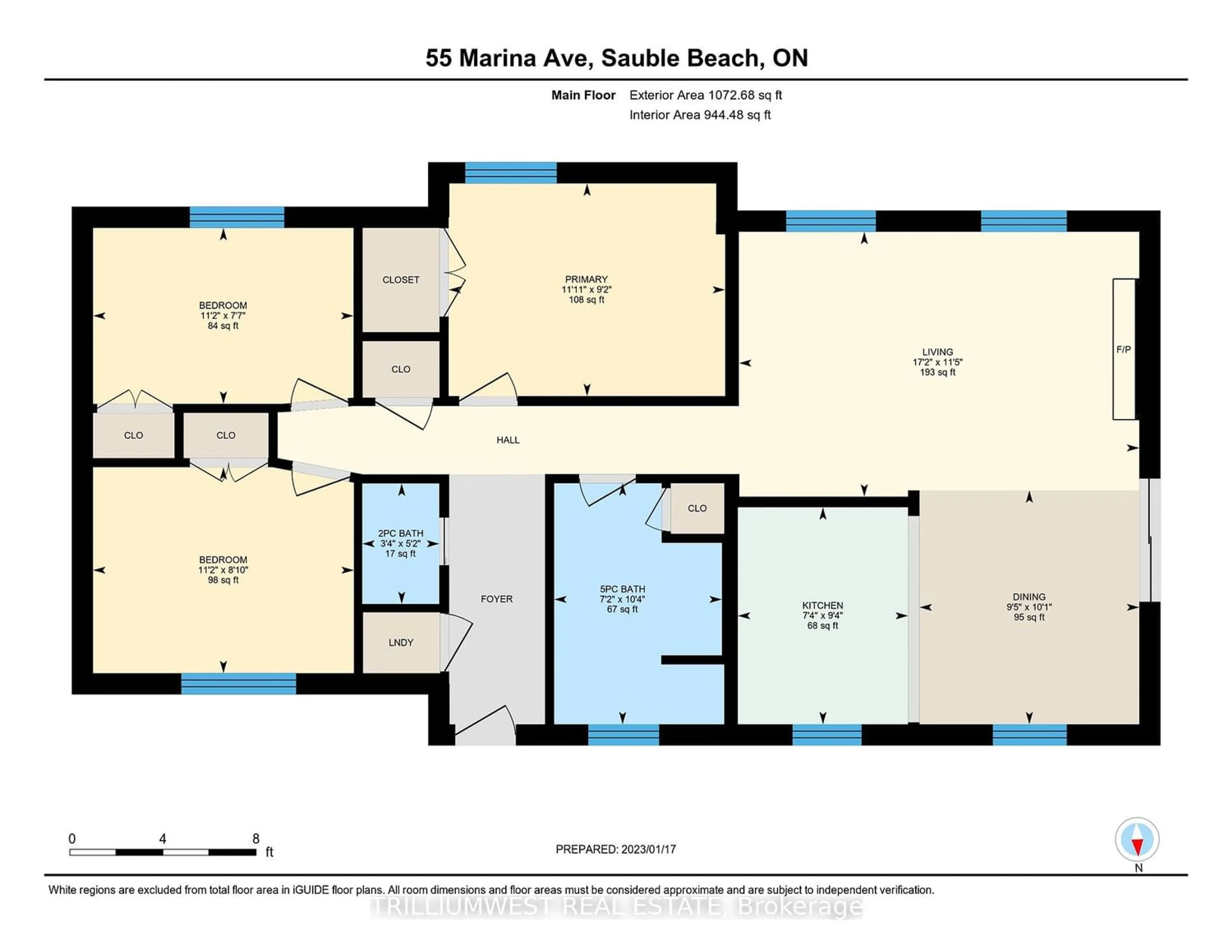 Floor plan for 55 Marina Ave, South Bruce Peninsula Ontario N0H 2G0