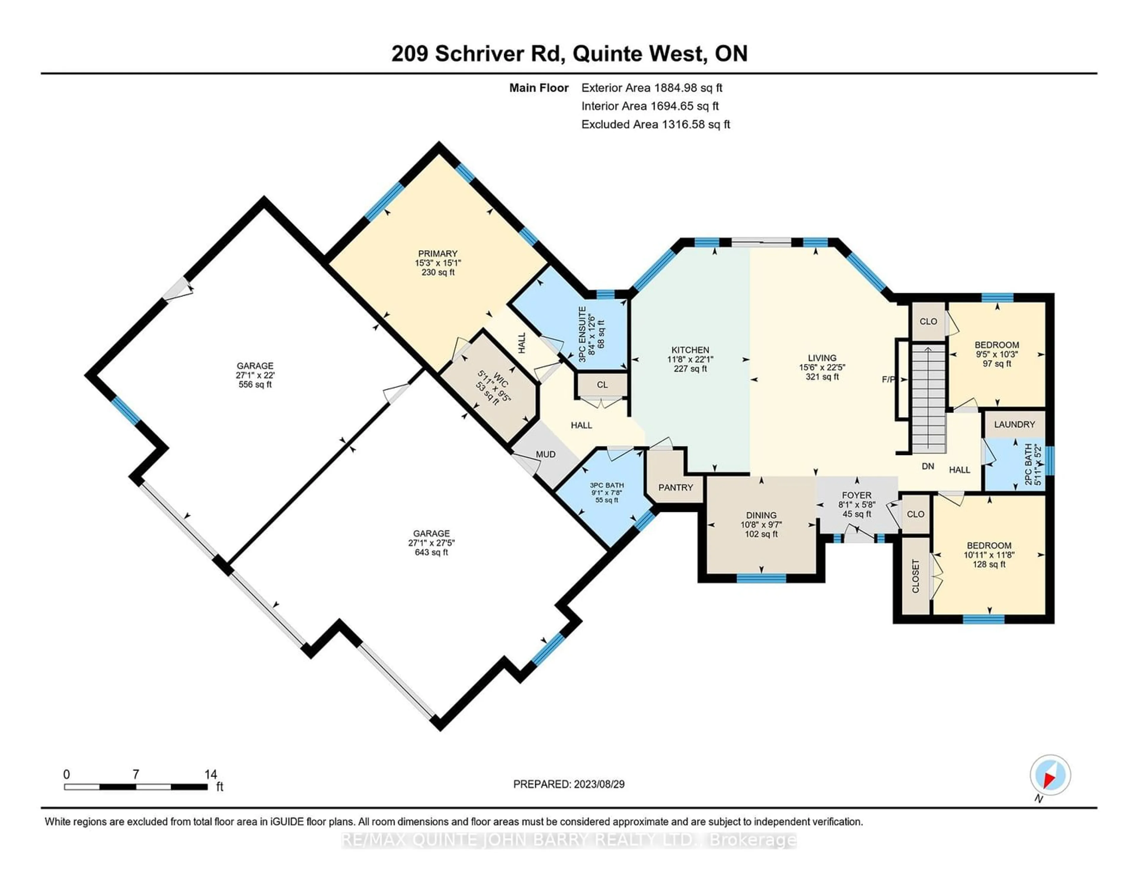 Floor plan for 209 Schriver Rd, Quinte West Ontario K0K 1H0