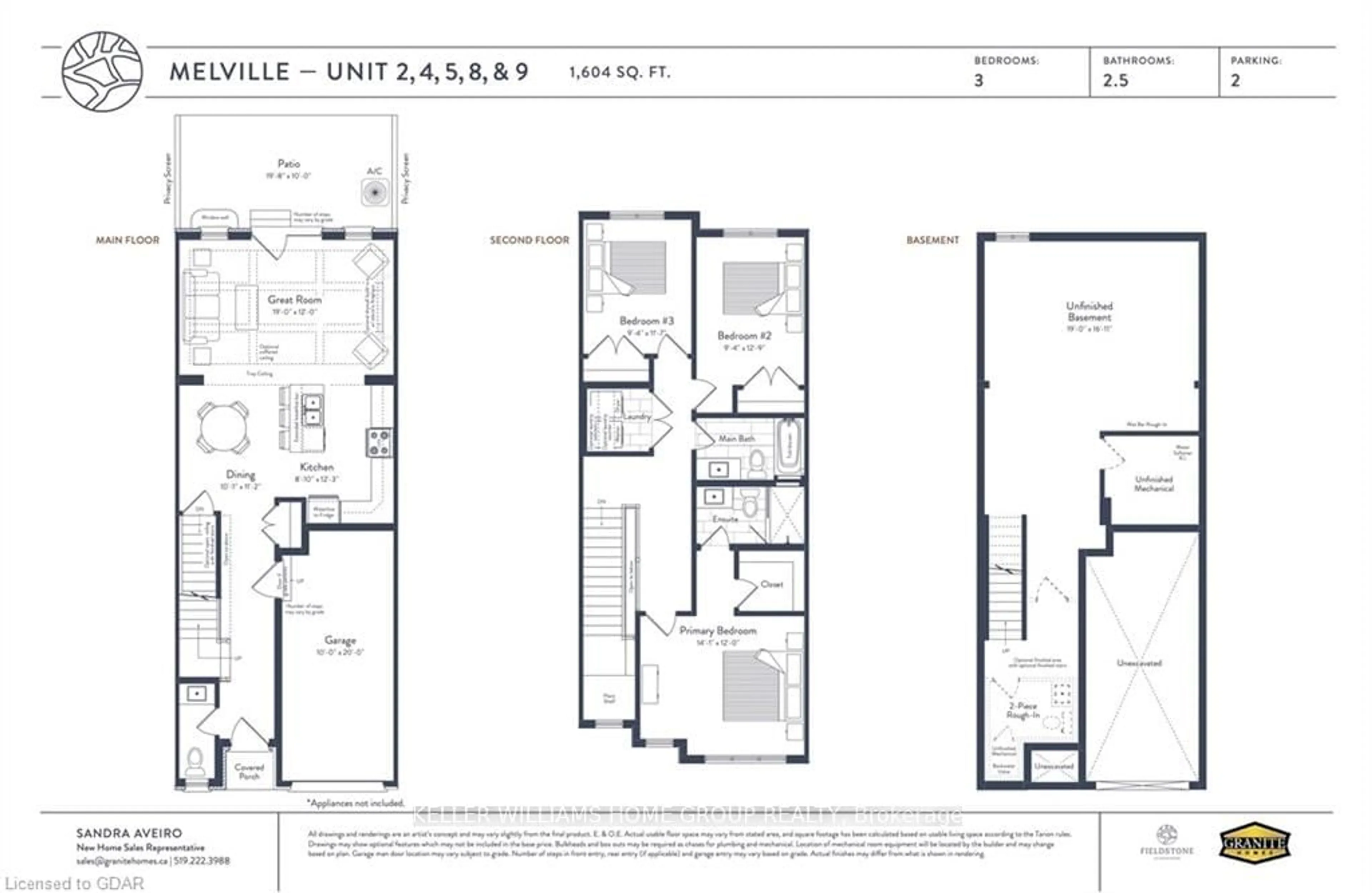 Floor plan for 41 Fieldstone Lane #5, Centre Wellington Ontario N0B 1S0