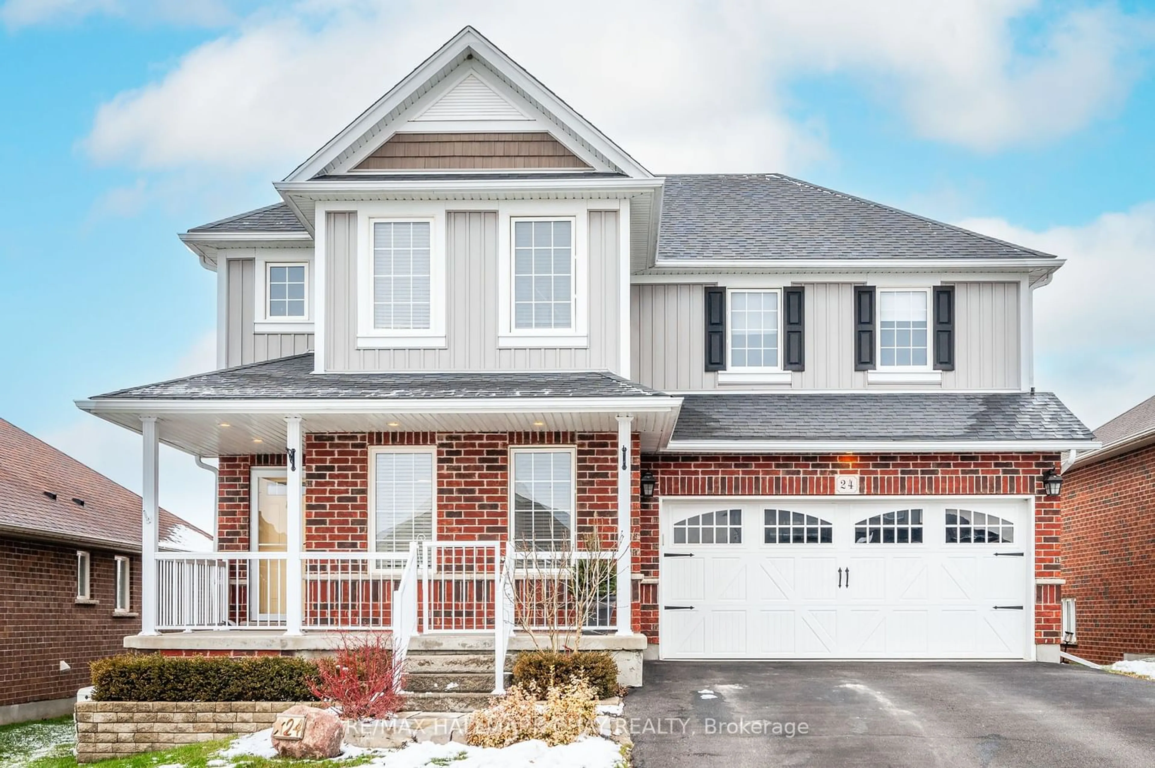 Home with brick exterior material for 24 English Cres, Blandford-Blenheim Ontario N0J 1S0