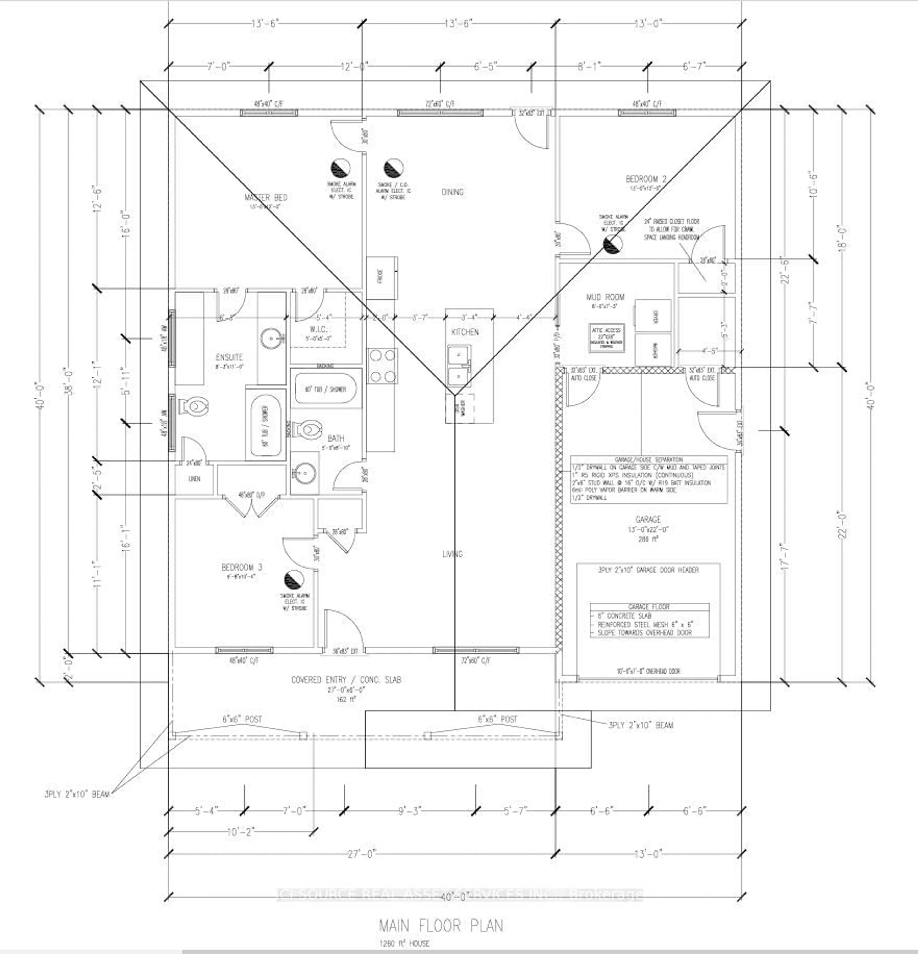 Floor plan for 1105 Frederica St, Thunder Bay Ontario P7E 3Y1