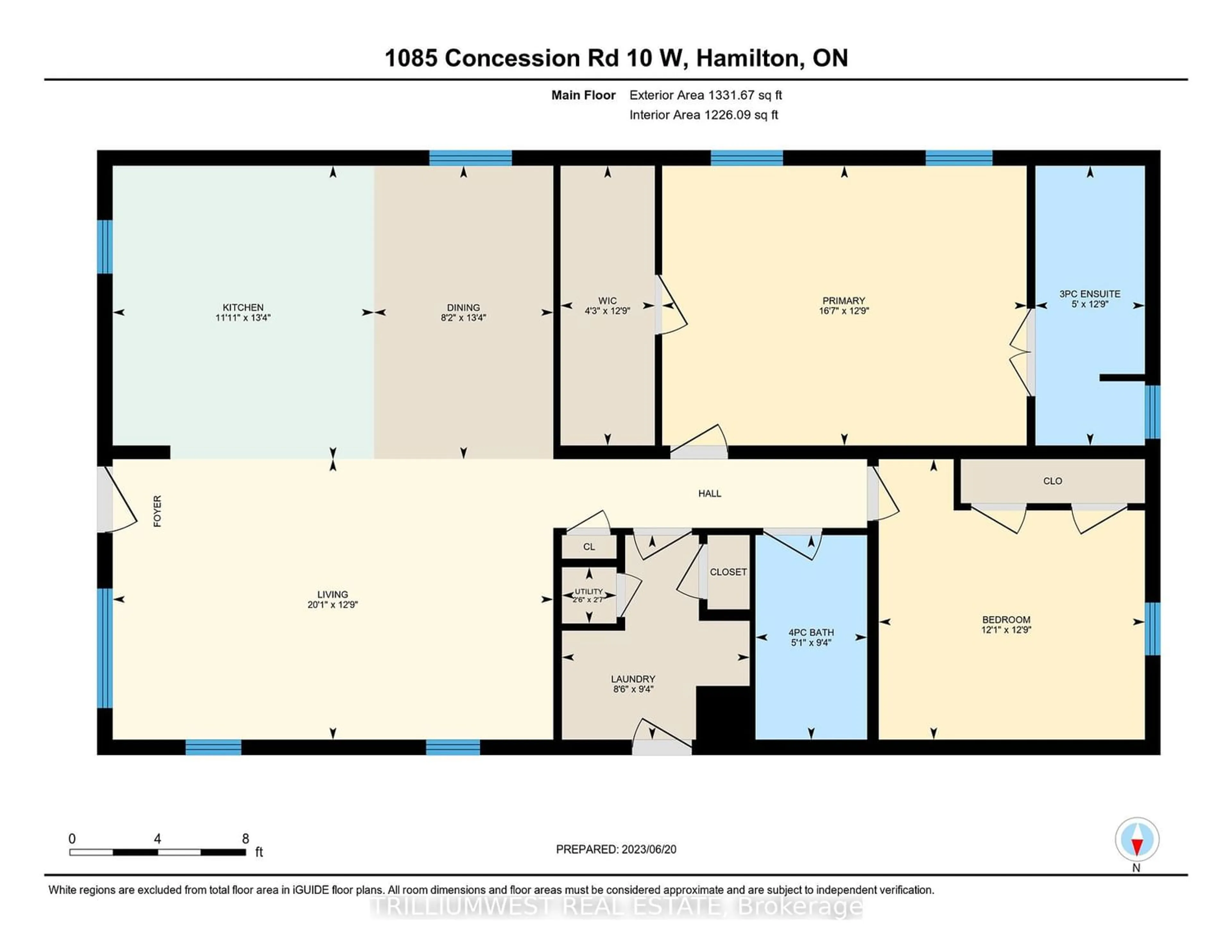 Floor plan for 1085 Concession 10 Rd #Lot O, Hamilton Ontario L0R 1K0