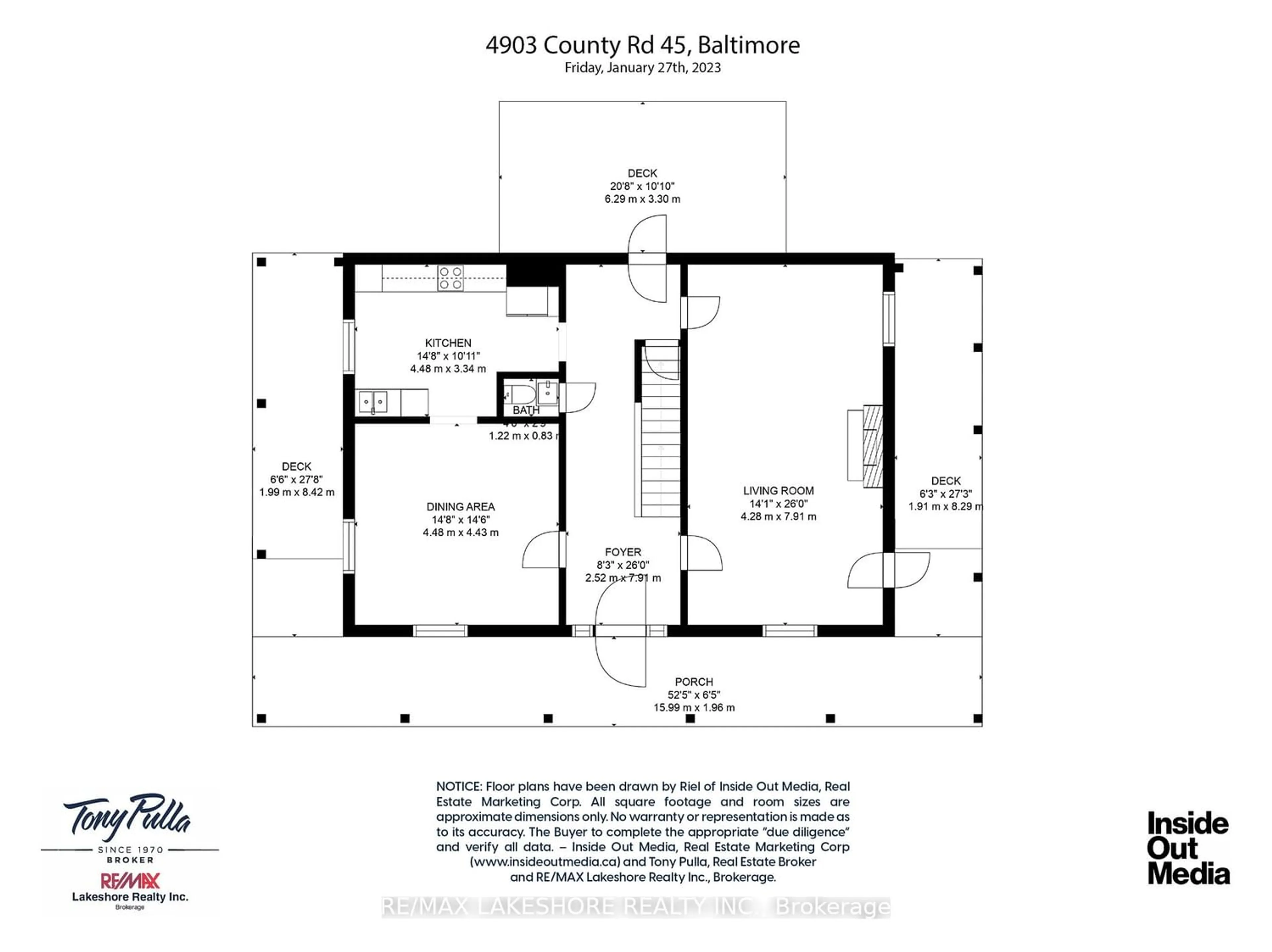Floor plan for 4903 County 45 Rd, Hamilton Township Ontario K0K 1C0