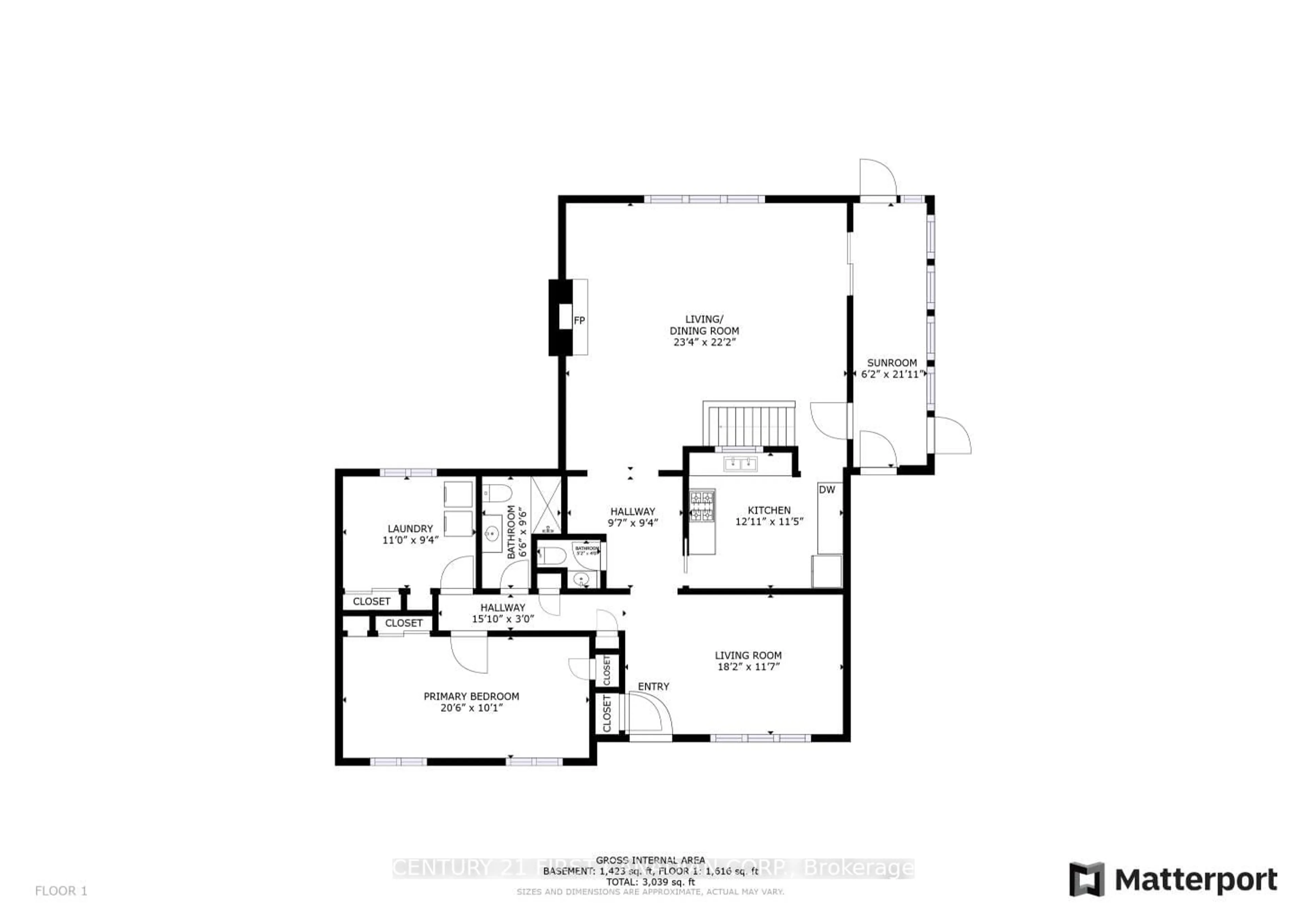 Floor plan for 1171 Sunningdale Rd, London Ontario N5X 4B1
