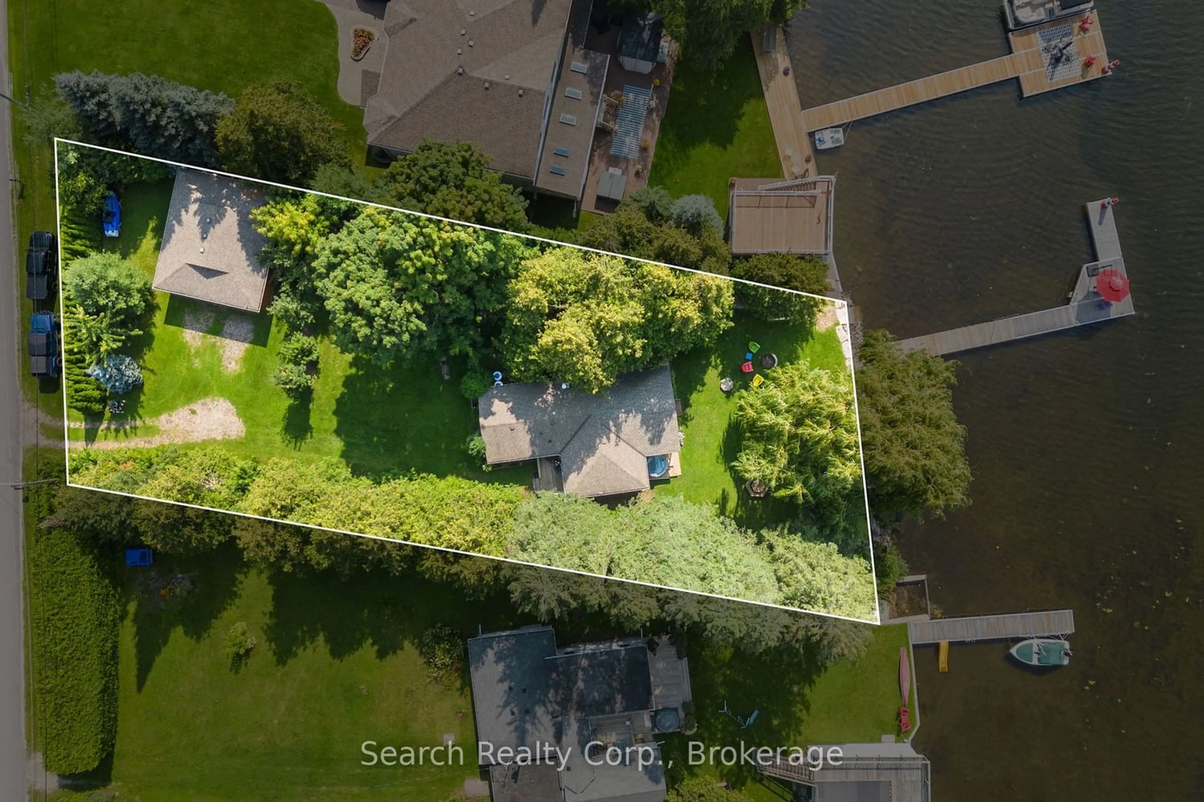 A pic from outside/outdoor area/front of a property/back of a property/a pic from drone, water/lake/river/ocean view for 123 Driftwood Shores Rd, Kawartha Lakes Ontario K0M 2B0