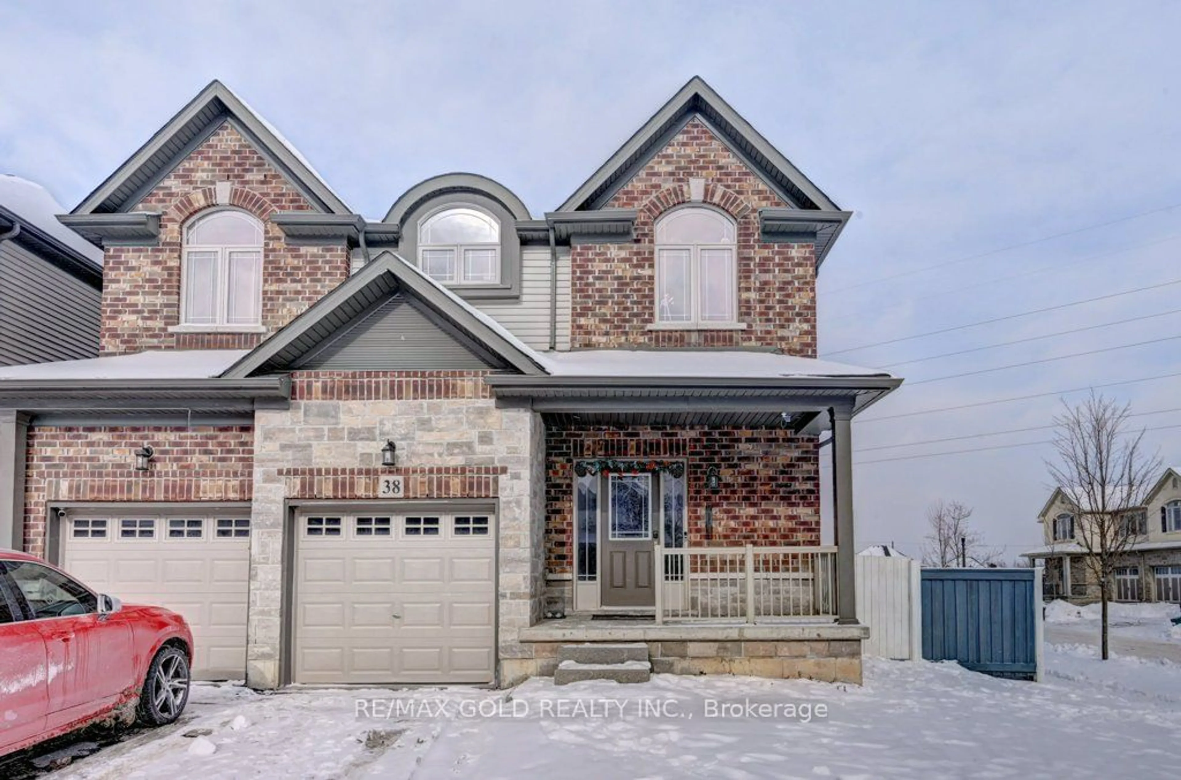 Home with brick exterior material for 38 Elmbank Tr, Kitchener Ontario N2R 0G9