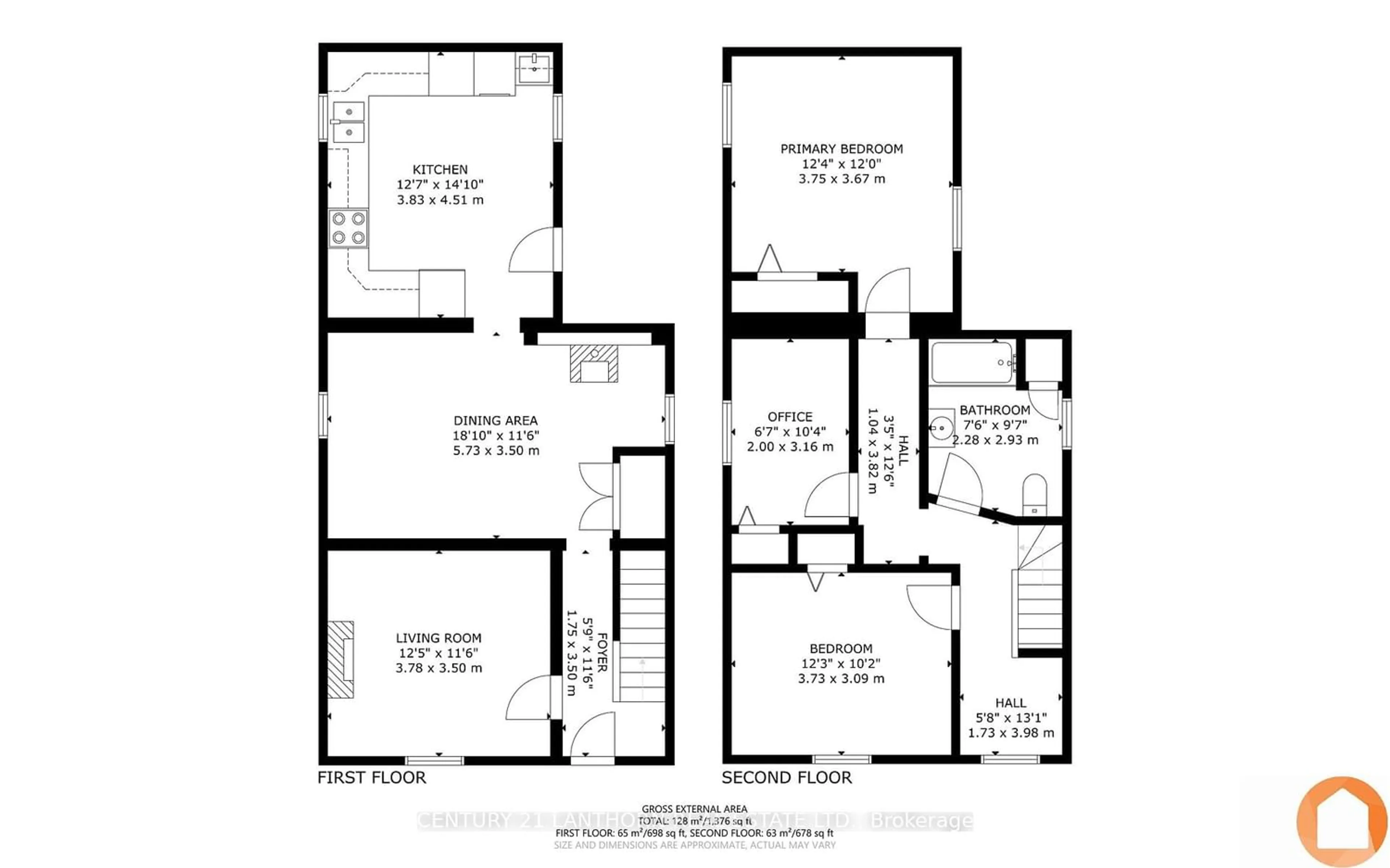 Floor plan for 42 Sinclair St, Belleville Ontario K8P 3S6