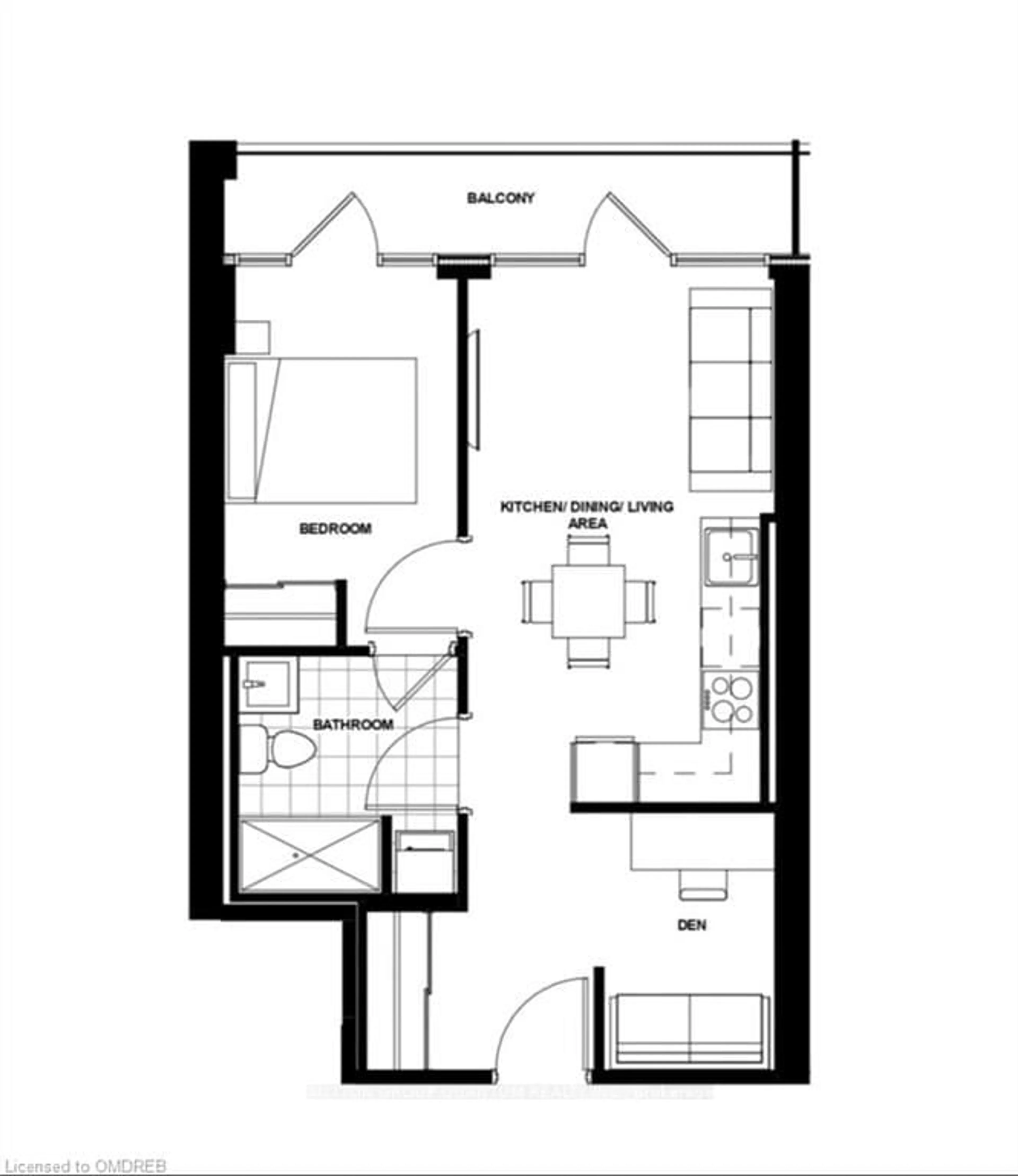 Floor plan for 60 Frederick St #3506, Kitchener Ontario N2H 0C7