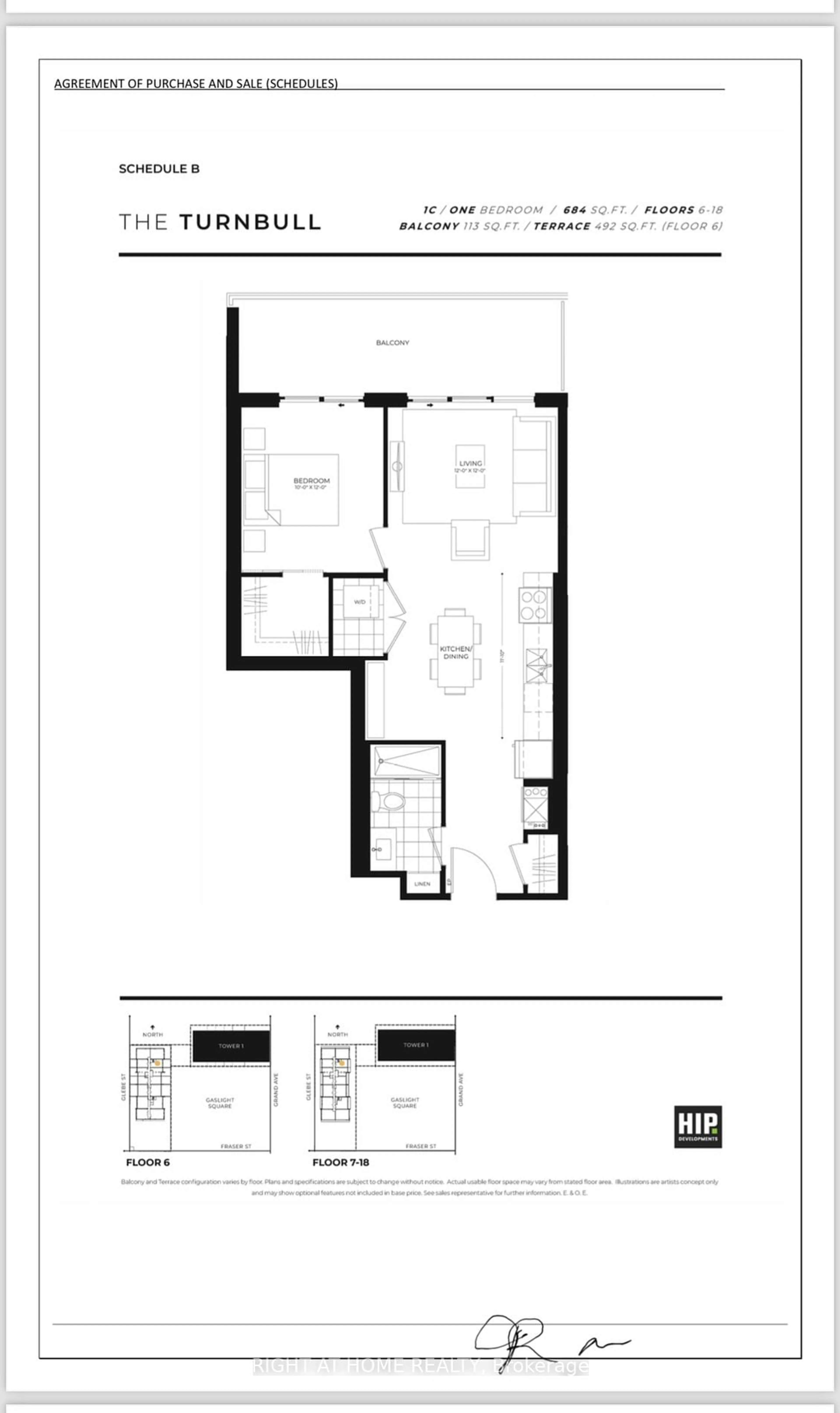 Floor plan for 15 Glebe St #1203, Cambridge Ontario N1S 0C3