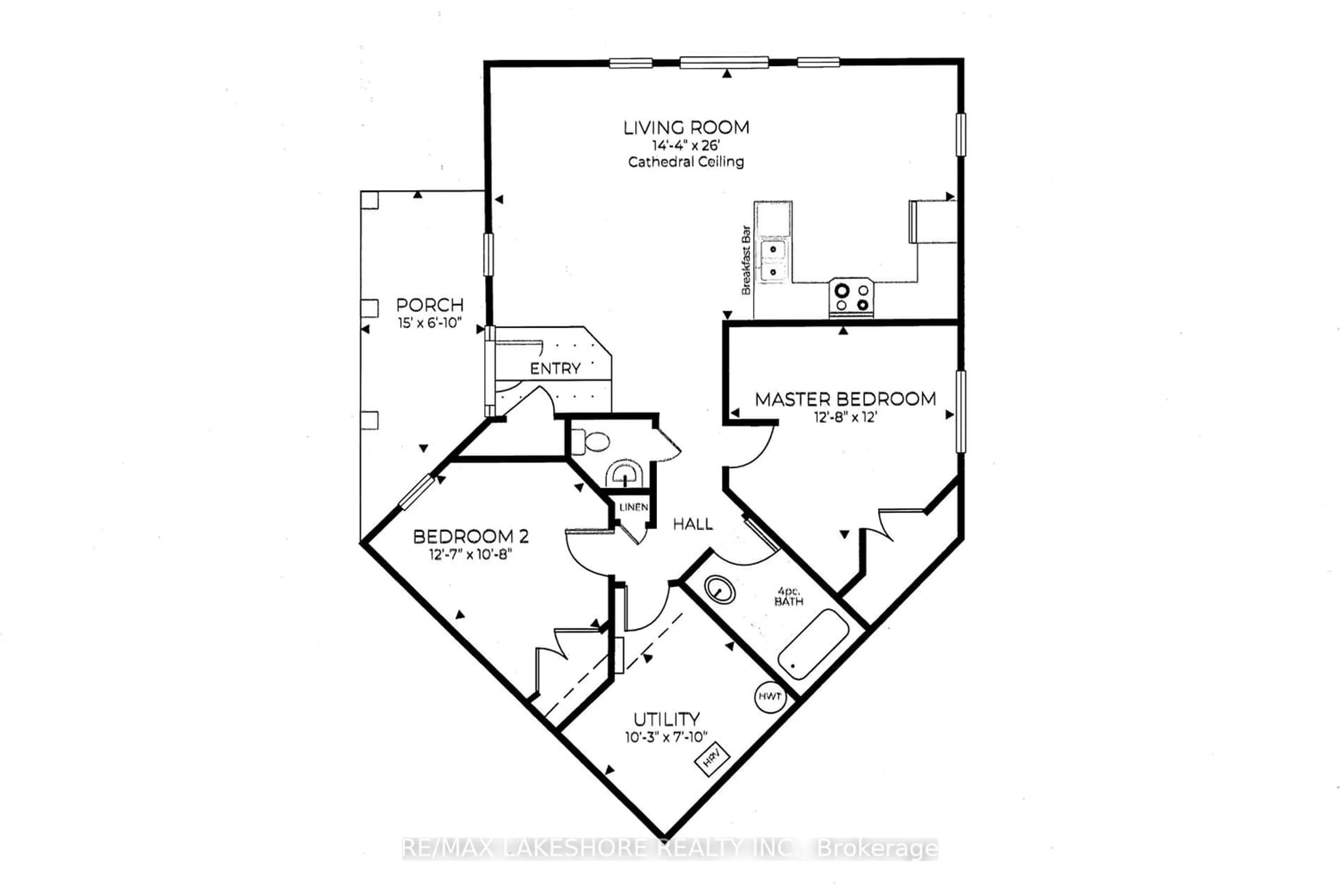 Floor plan for 14 MEADOWCREEK Dr #103, Brighton Ontario K0K 1H0