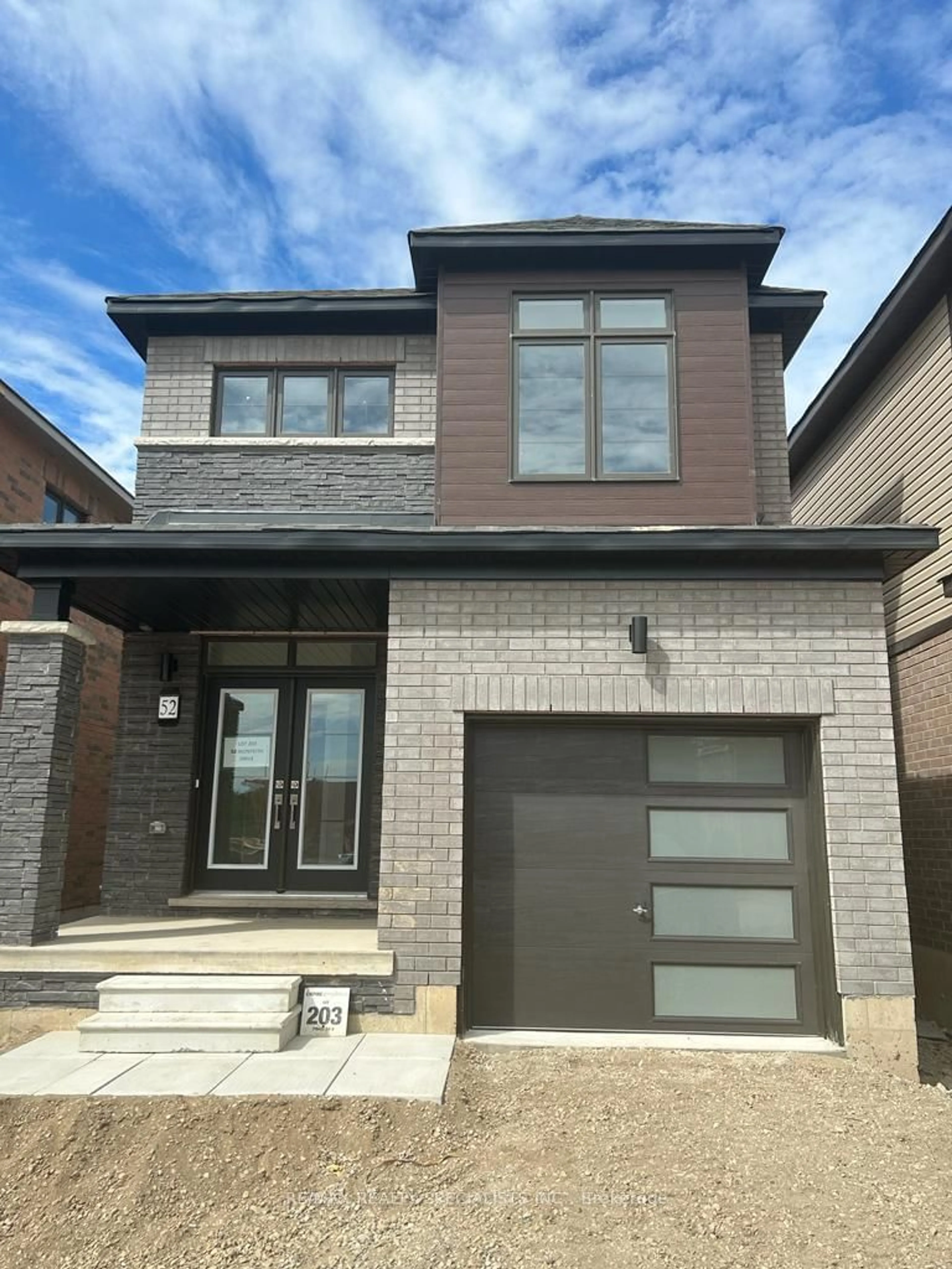 Home with brick exterior material for Lot 203 Sunridge, Brantford Ontario N3T 0V8