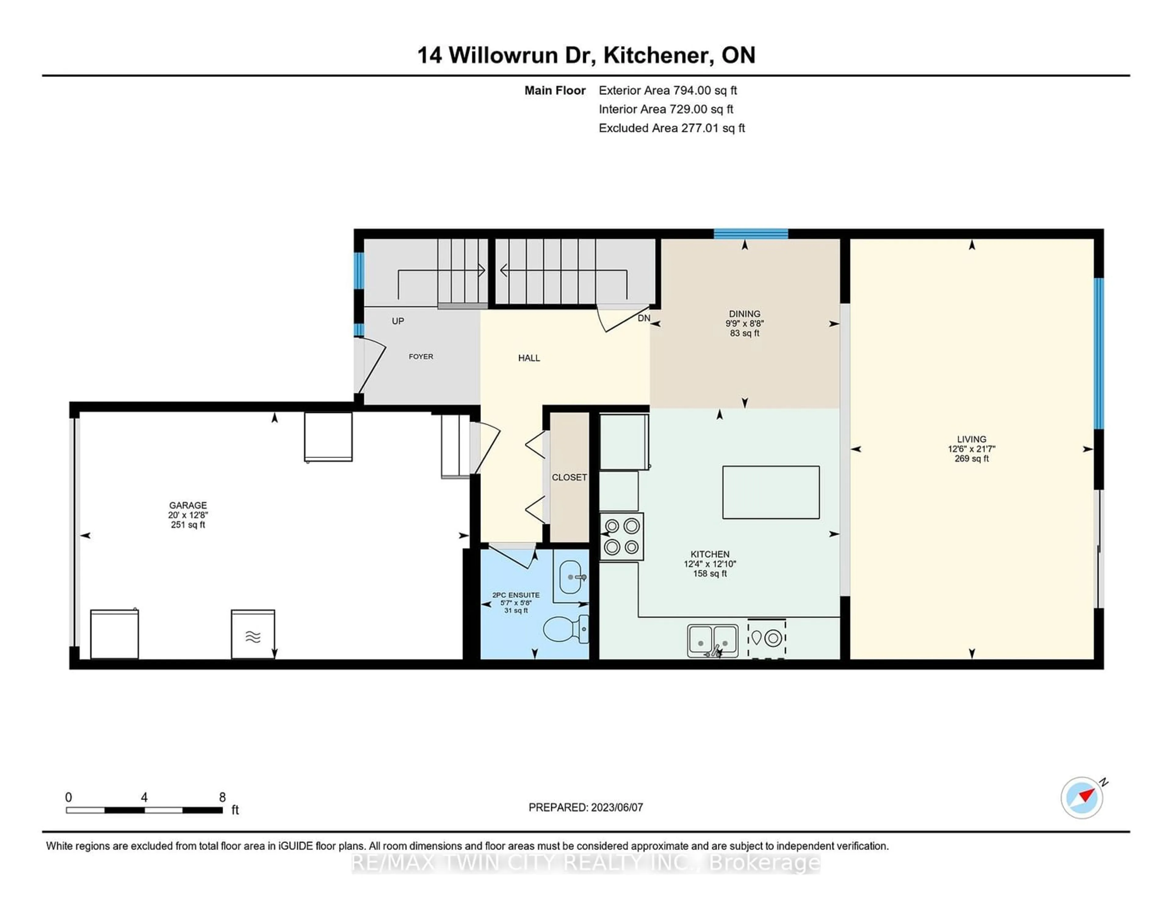 Floor plan for 14 Willowrun Dr, Kitchener Ontario N2A 0H5