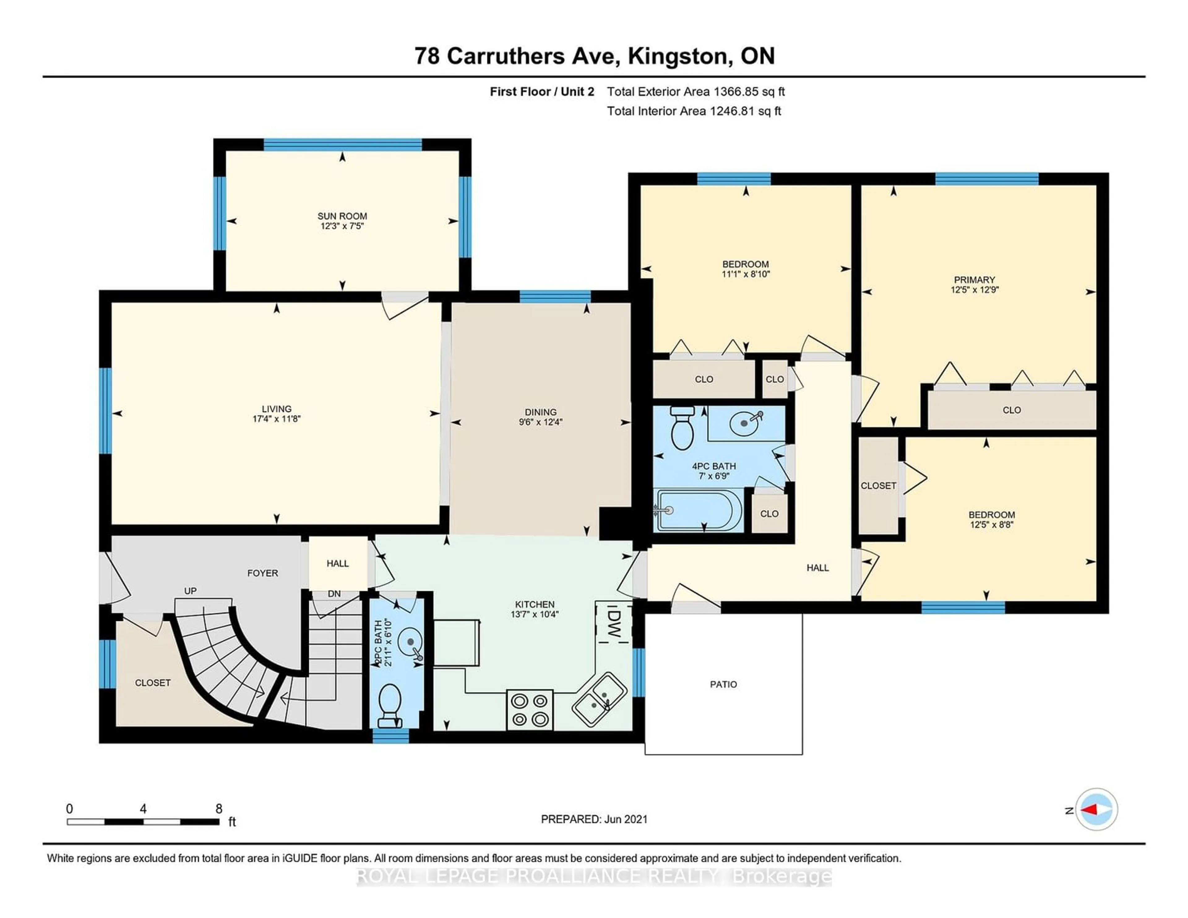Floor plan for 78 Carruthers Ave, Kingston Ontario K7L 1M4