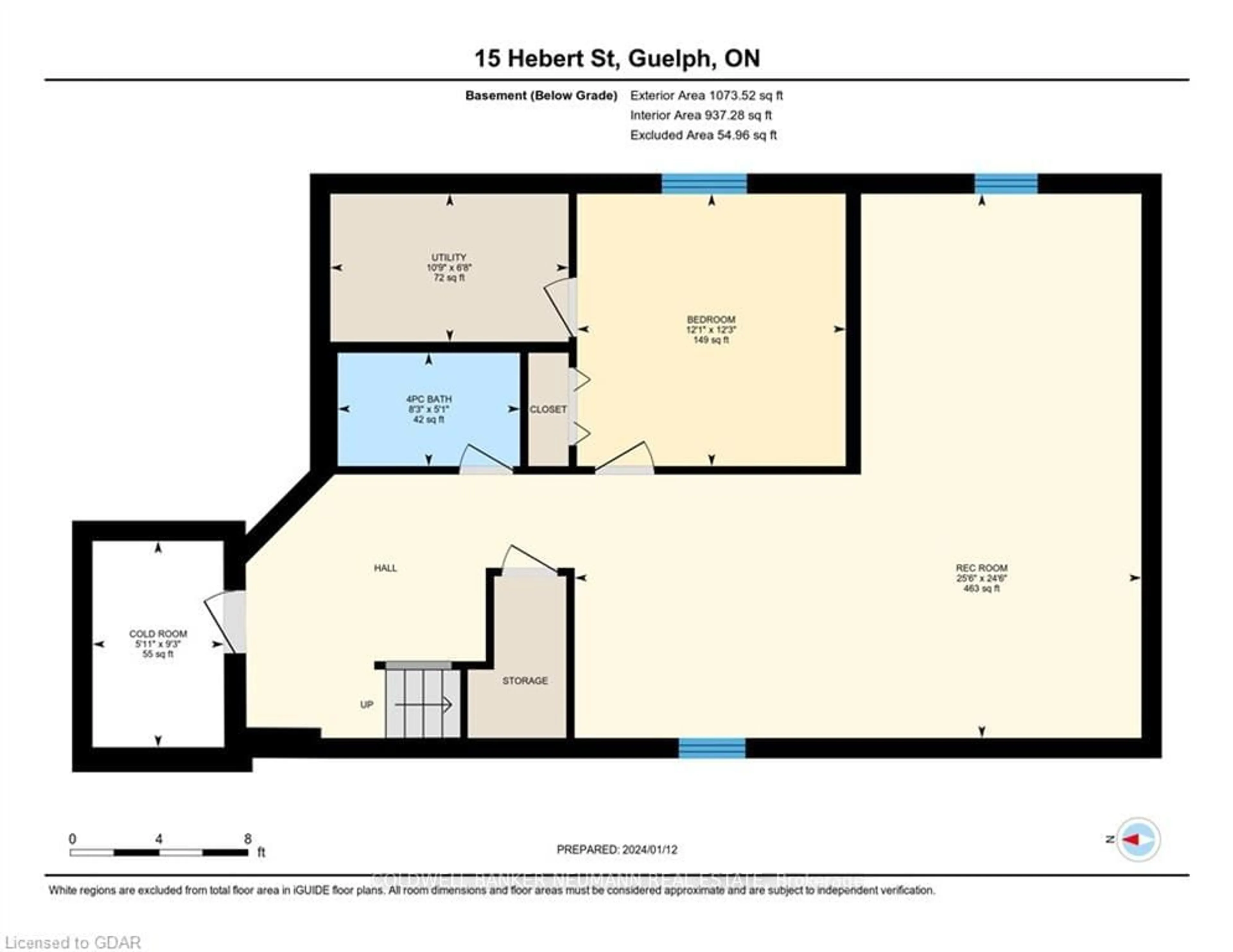 Floor plan for 15 Hebert St, Guelph Ontario N1E 0B5