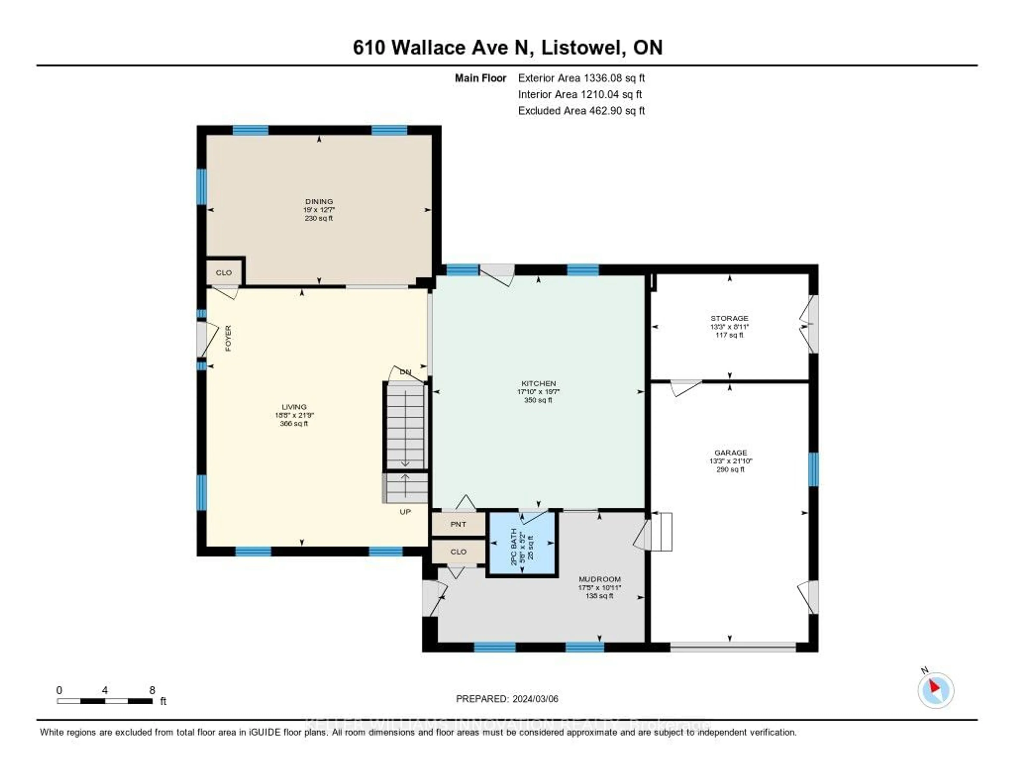 Floor plan for 610 Wallace Ave, North Perth Ontario N4W 1M1