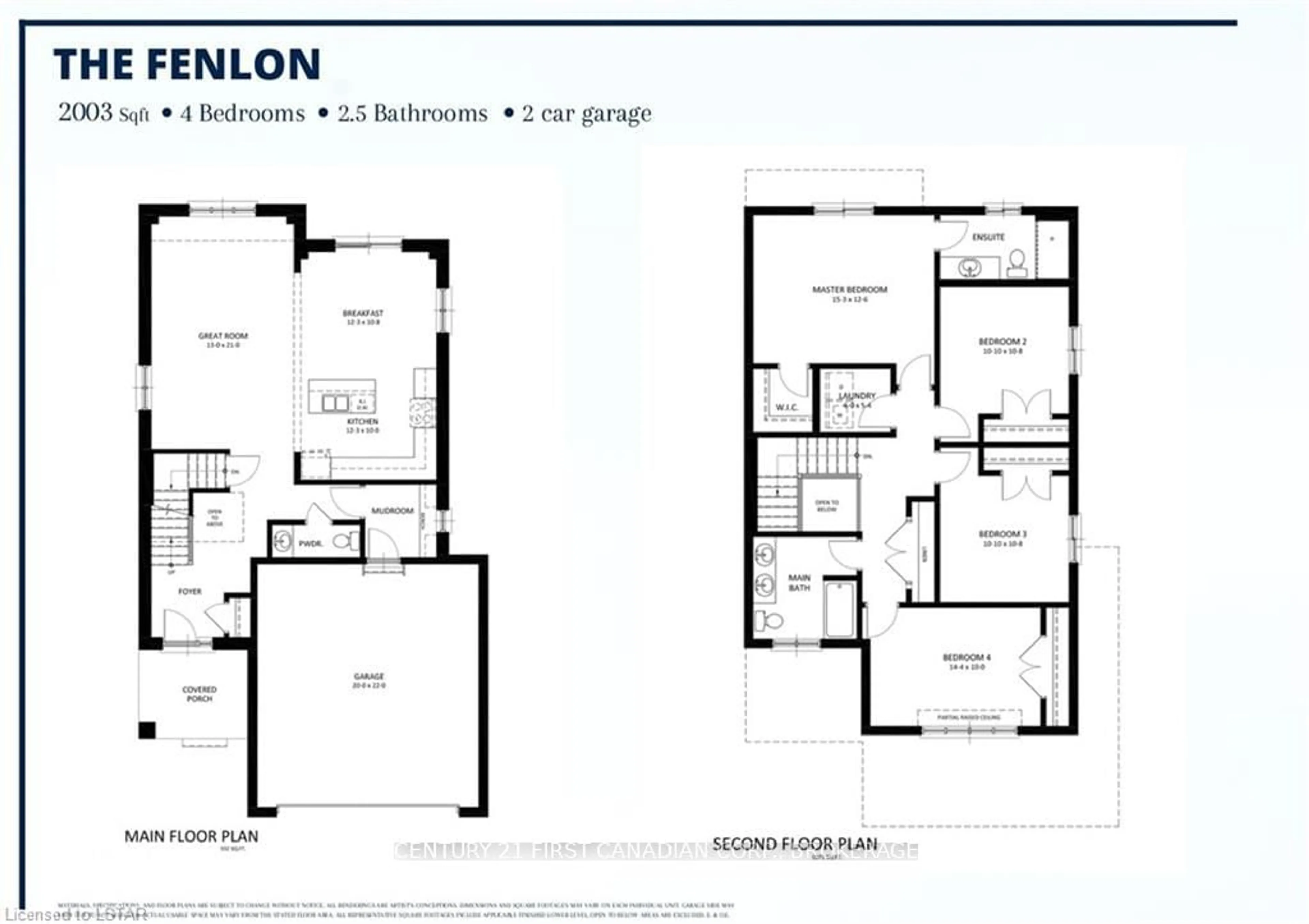 Floor plan for 14 Woodmere Path, Middlesex Centre Ontario N0M 1A0
