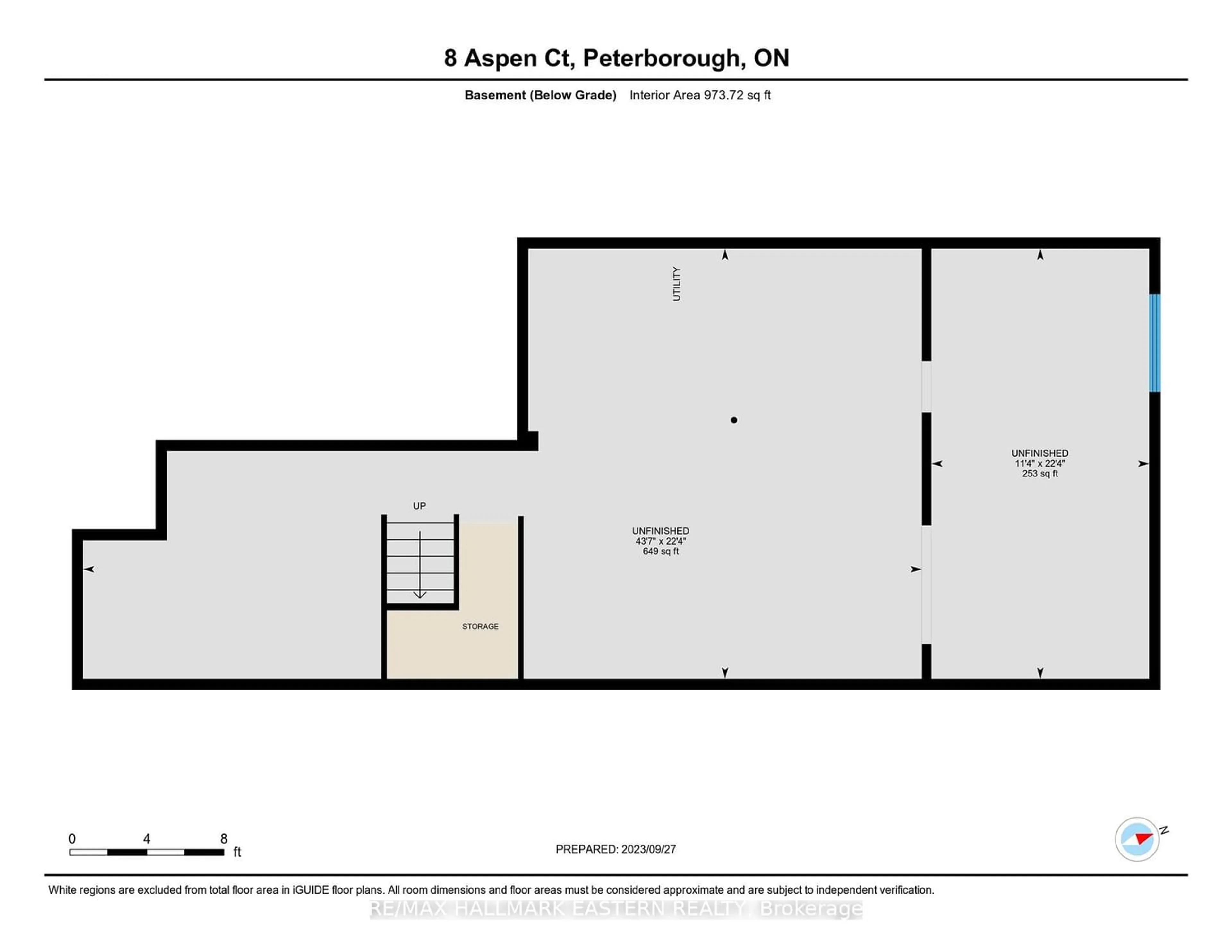 Floor plan for 8 Aspen Crt, Peterborough Ontario K9J 0A9