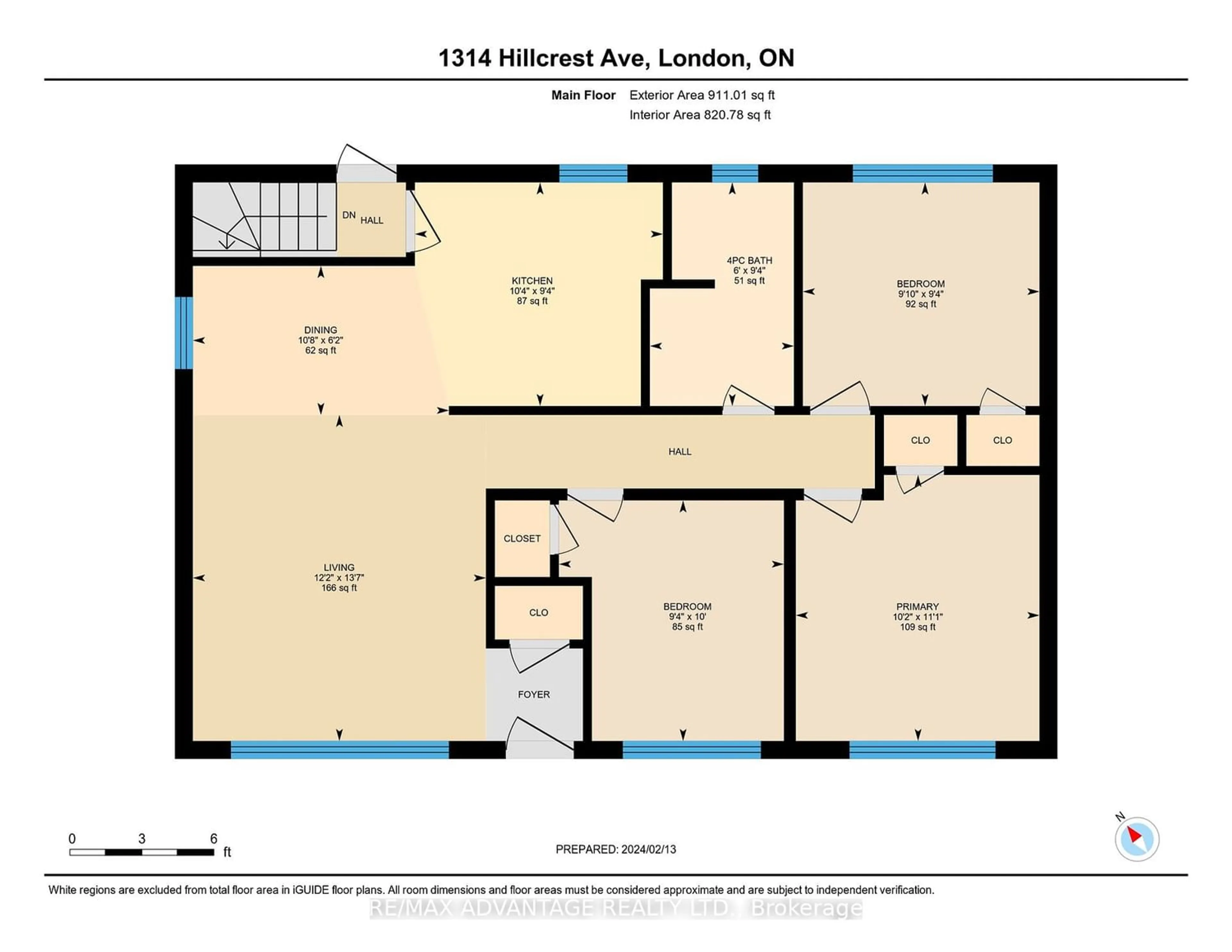 Floor plan for 1314 Hillcrest Ave, London Ontario N5Y 4N5