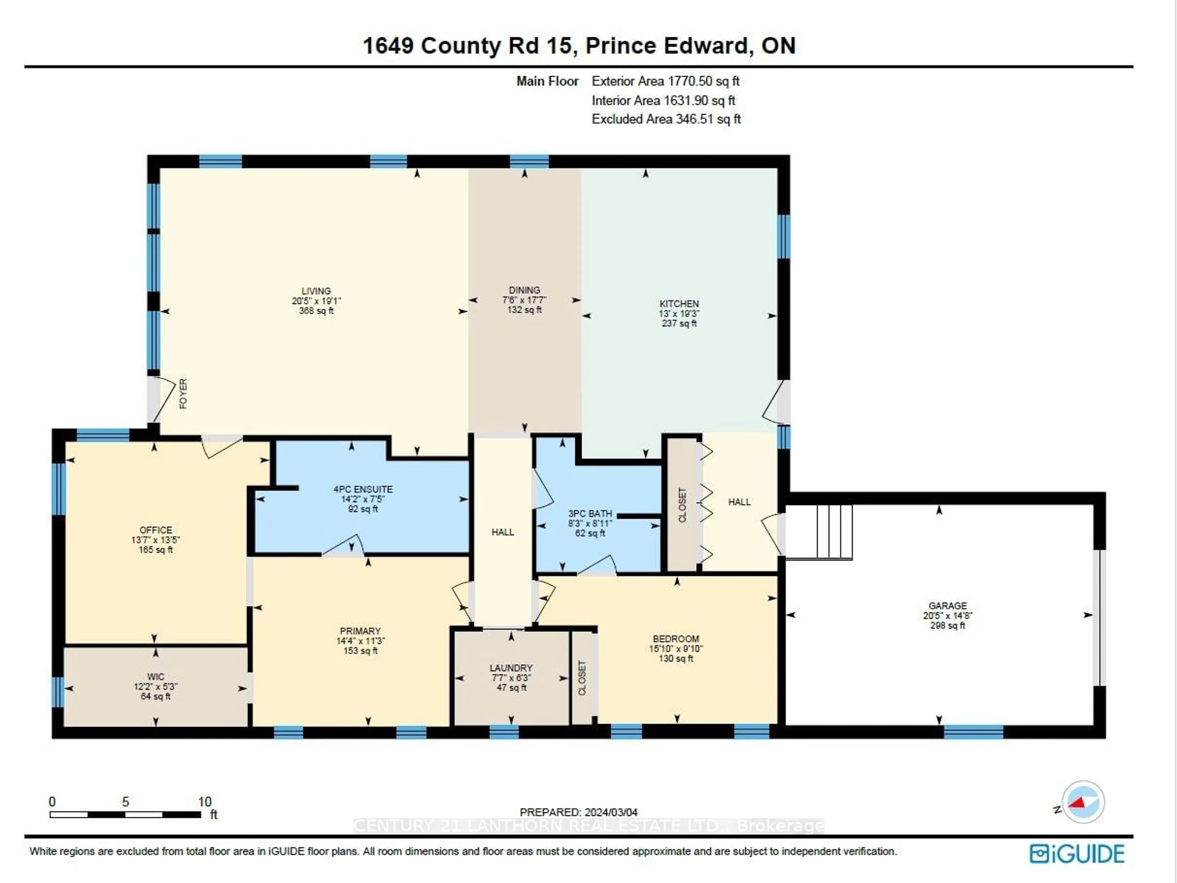 Floor plan for 1649 County Rd 15 Rd, Prince Edward County Ontario K0K 1W0