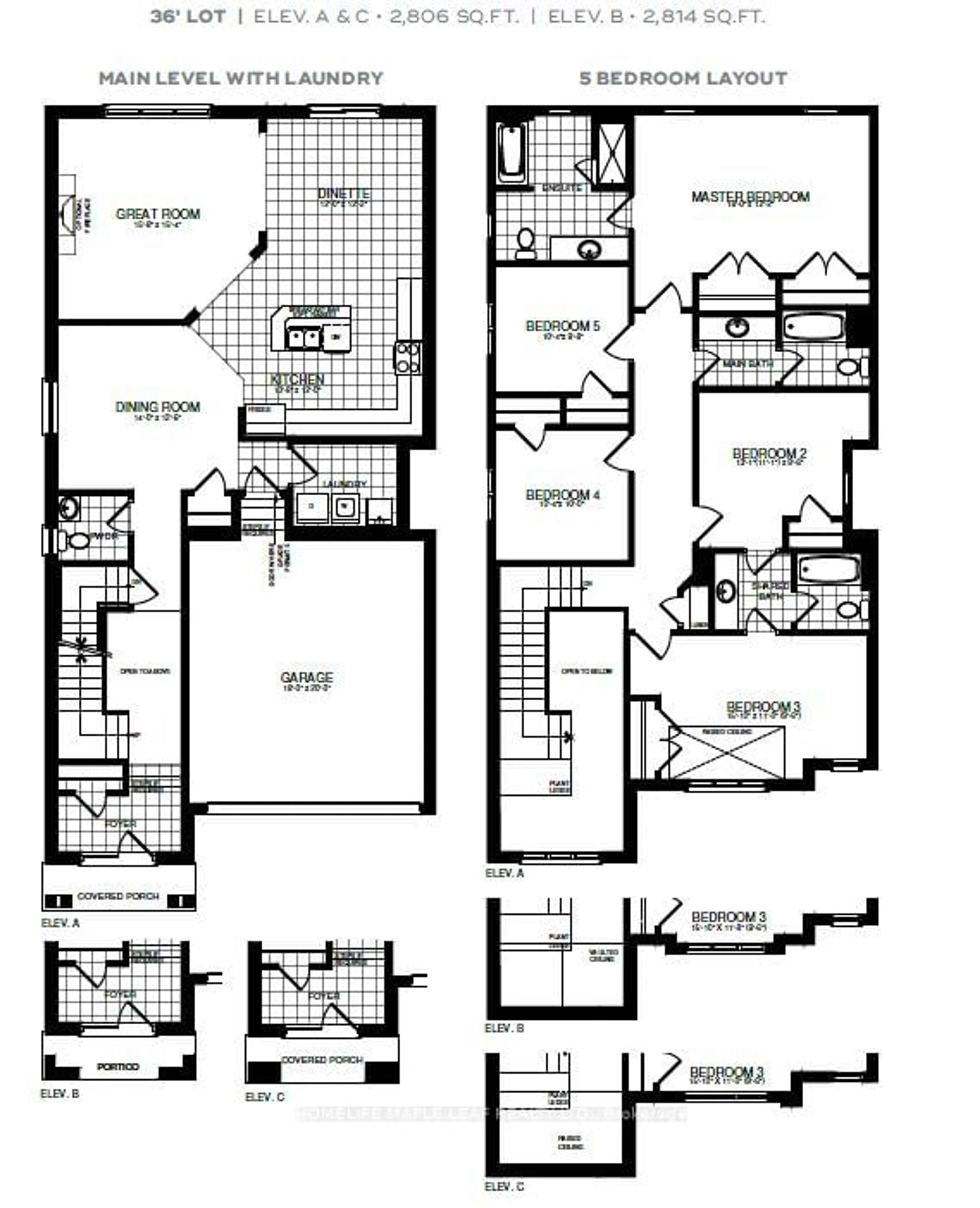 Floor plan for Lot 25 Phase 3 Mckernan Ave, Brantford Ontario