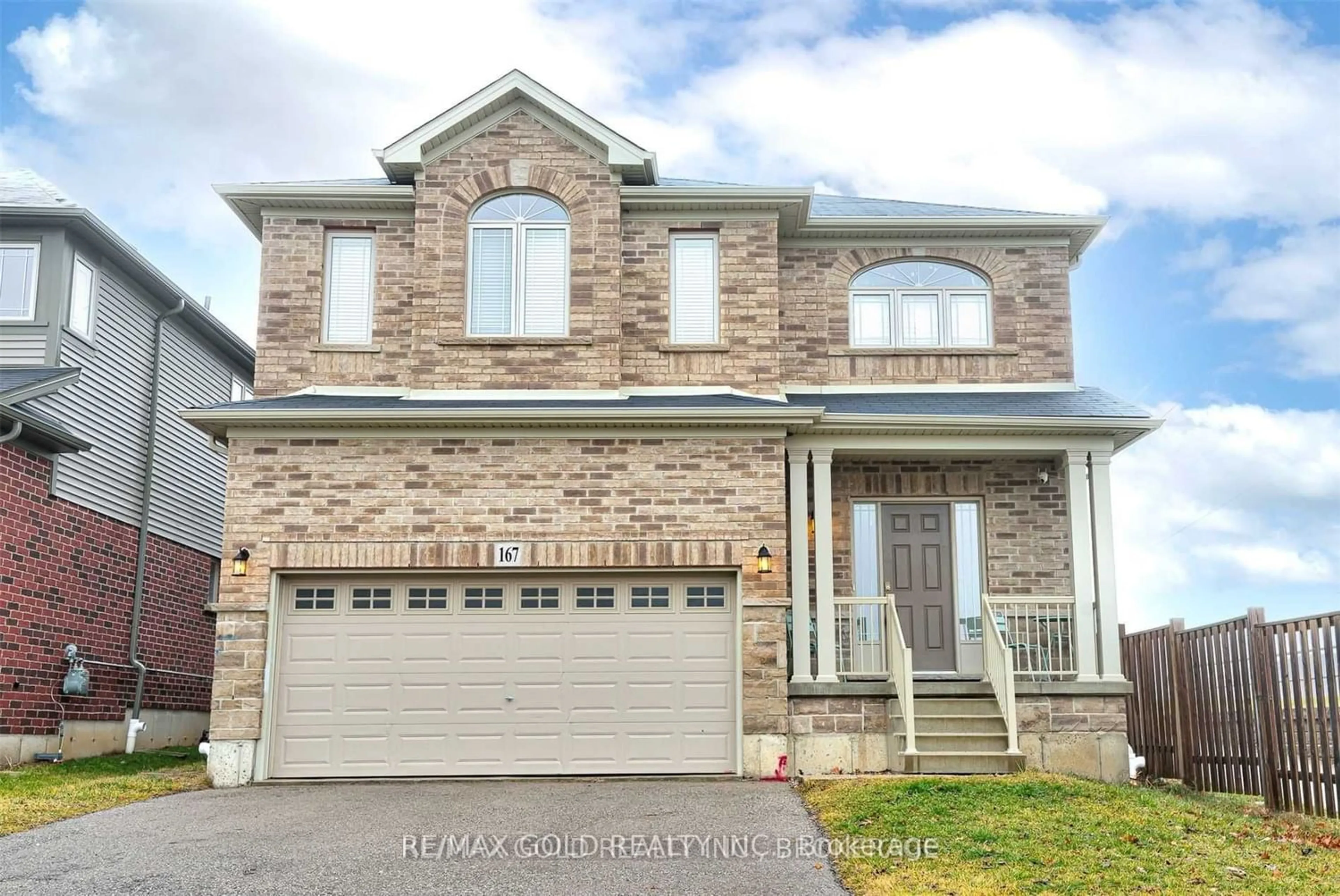 Home with brick exterior material for 167 Elmbank Tr, Kitchener Ontario N2R 0H2