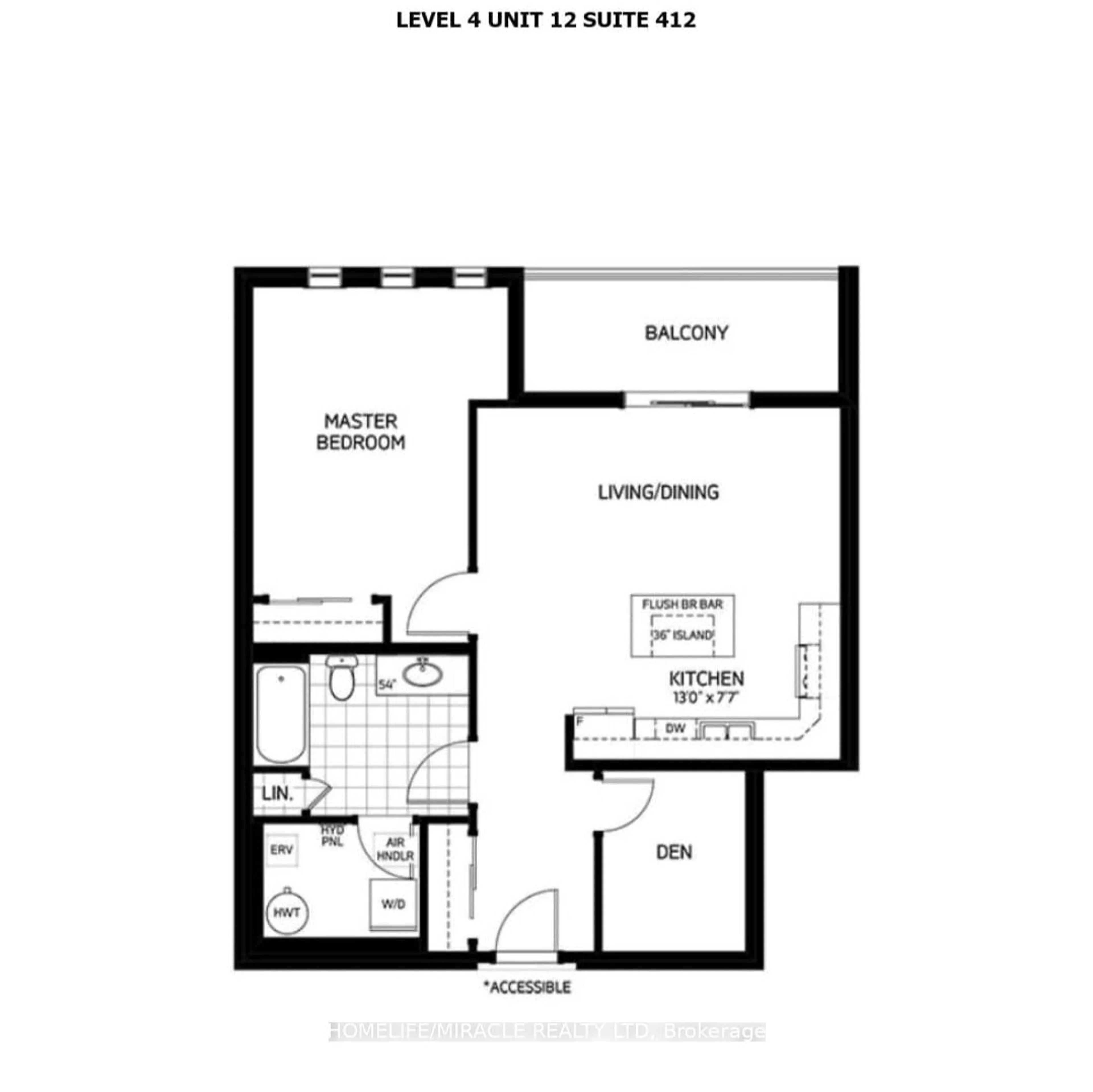 Floor plan for 120 Summersides Blvd #412, Pelham Ontario L0S 1E1
